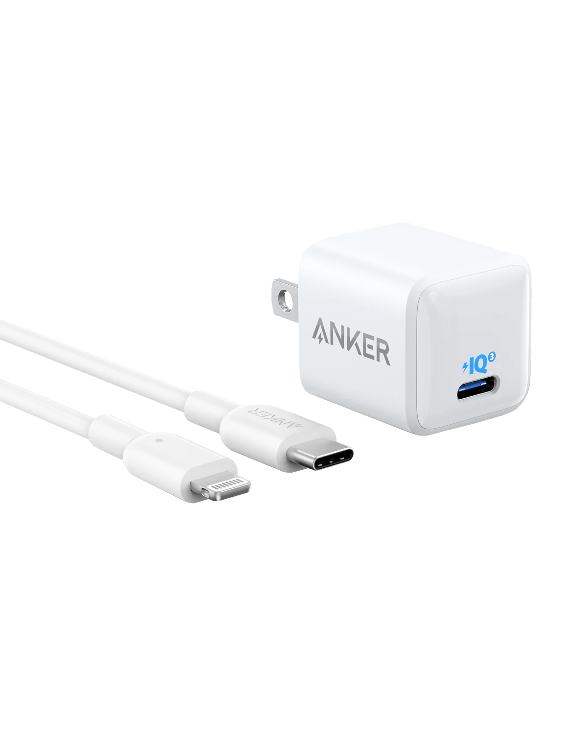 Anker 511 Charger (Nano) with USB-C to Lightning Cable