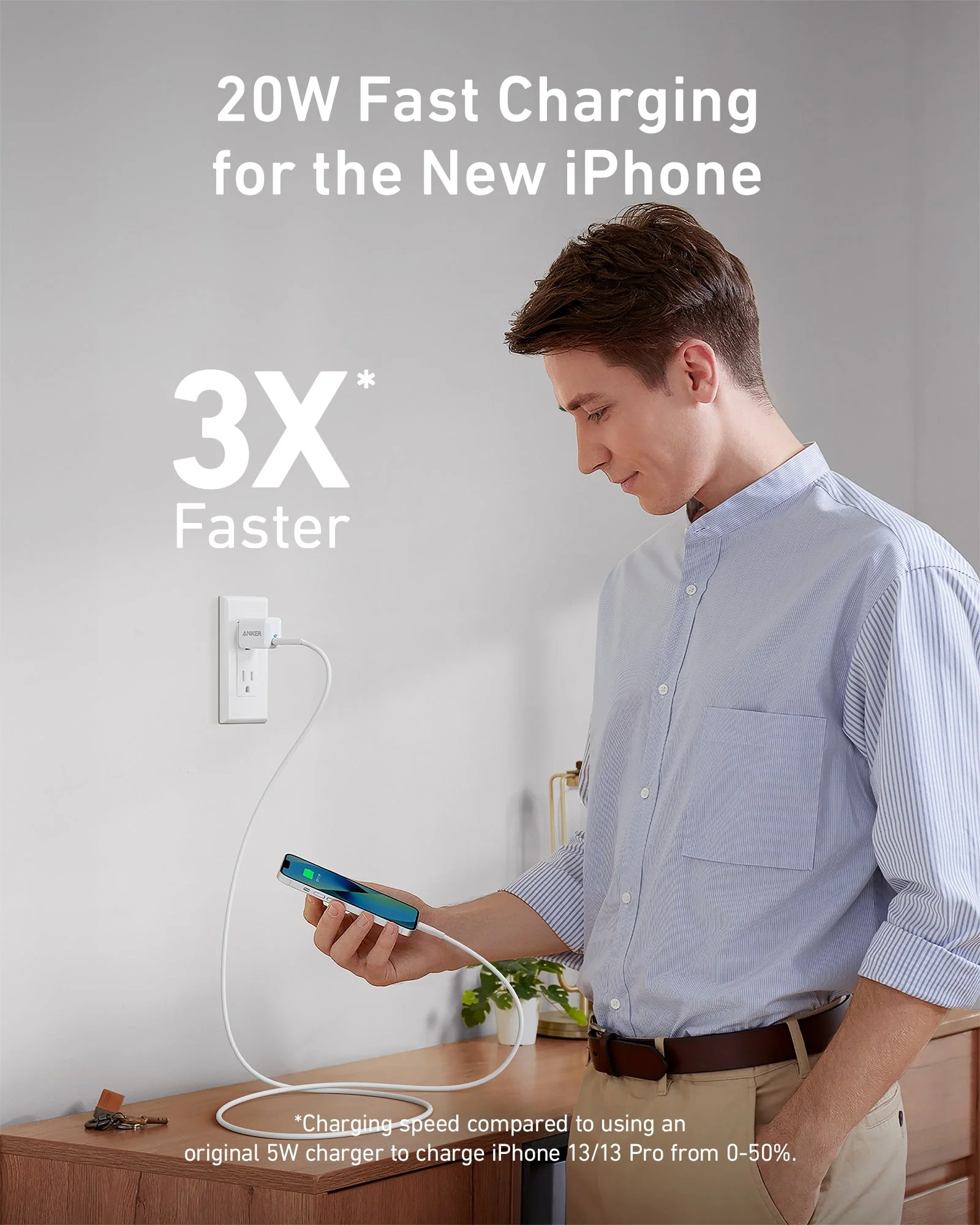Anker 511 Charger (Nano) with USB-C to Lightning Cable - Image 2