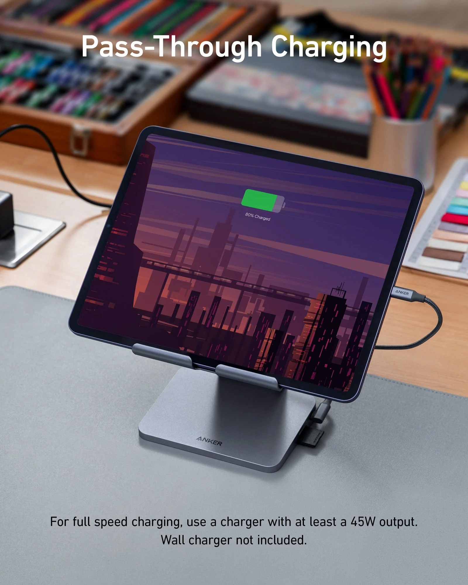 Anker 551 USB-C Hub (8-in-1, Tablet Stand) - Image 4