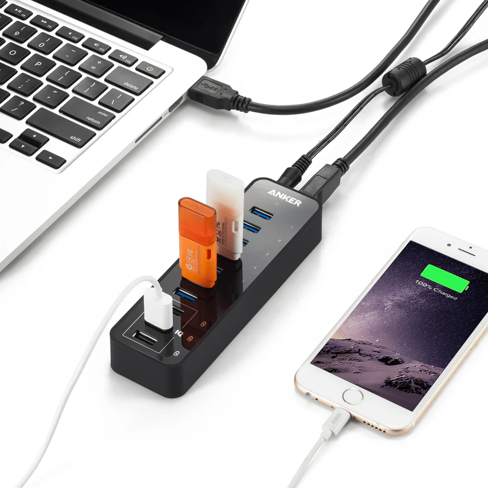Anker 60W 10-Port USB 3.0 Data Hub - Image 4