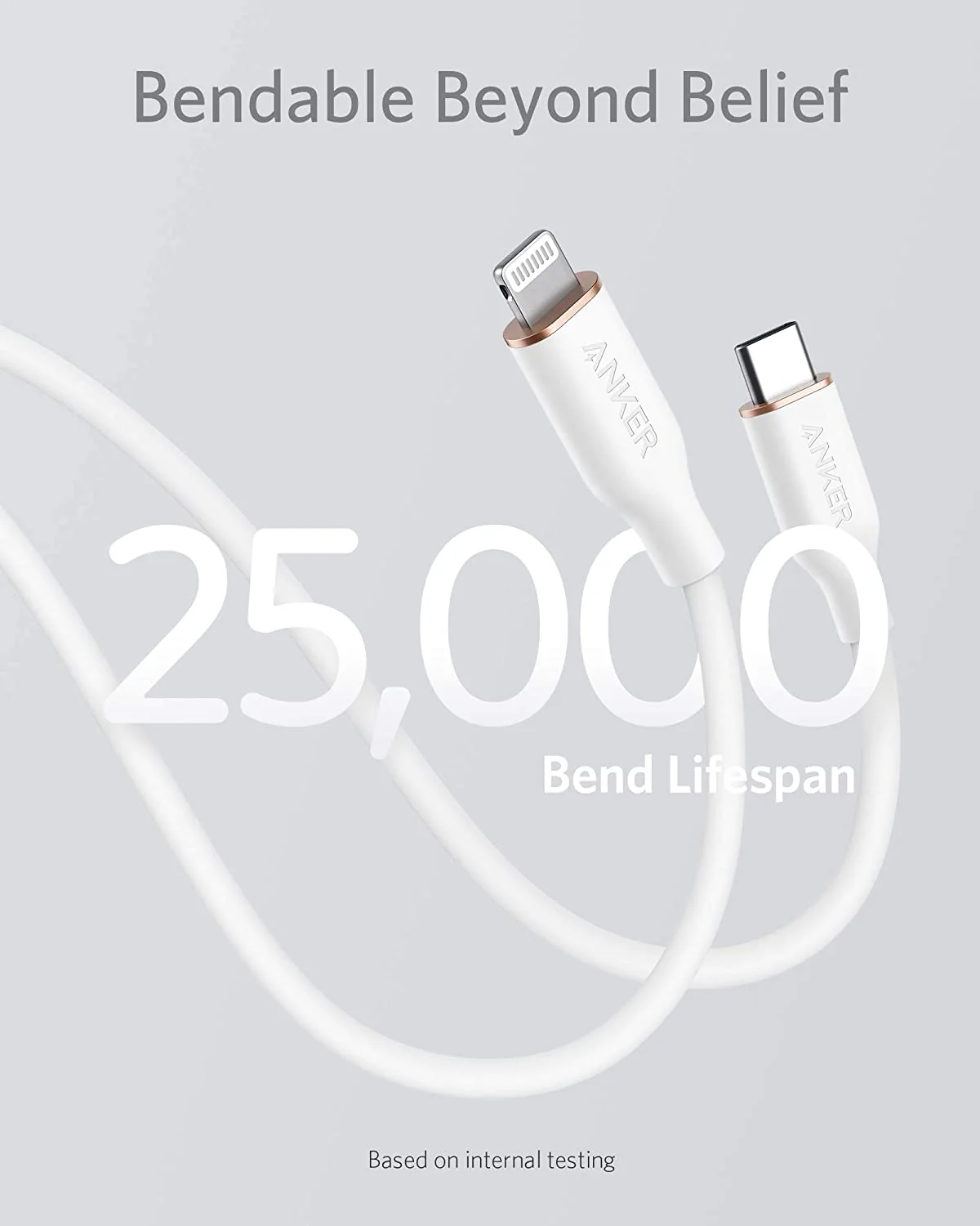 Anker 641 USB-C to Lightning Cable (Flow, 3 ft Silicone) - Image 10
