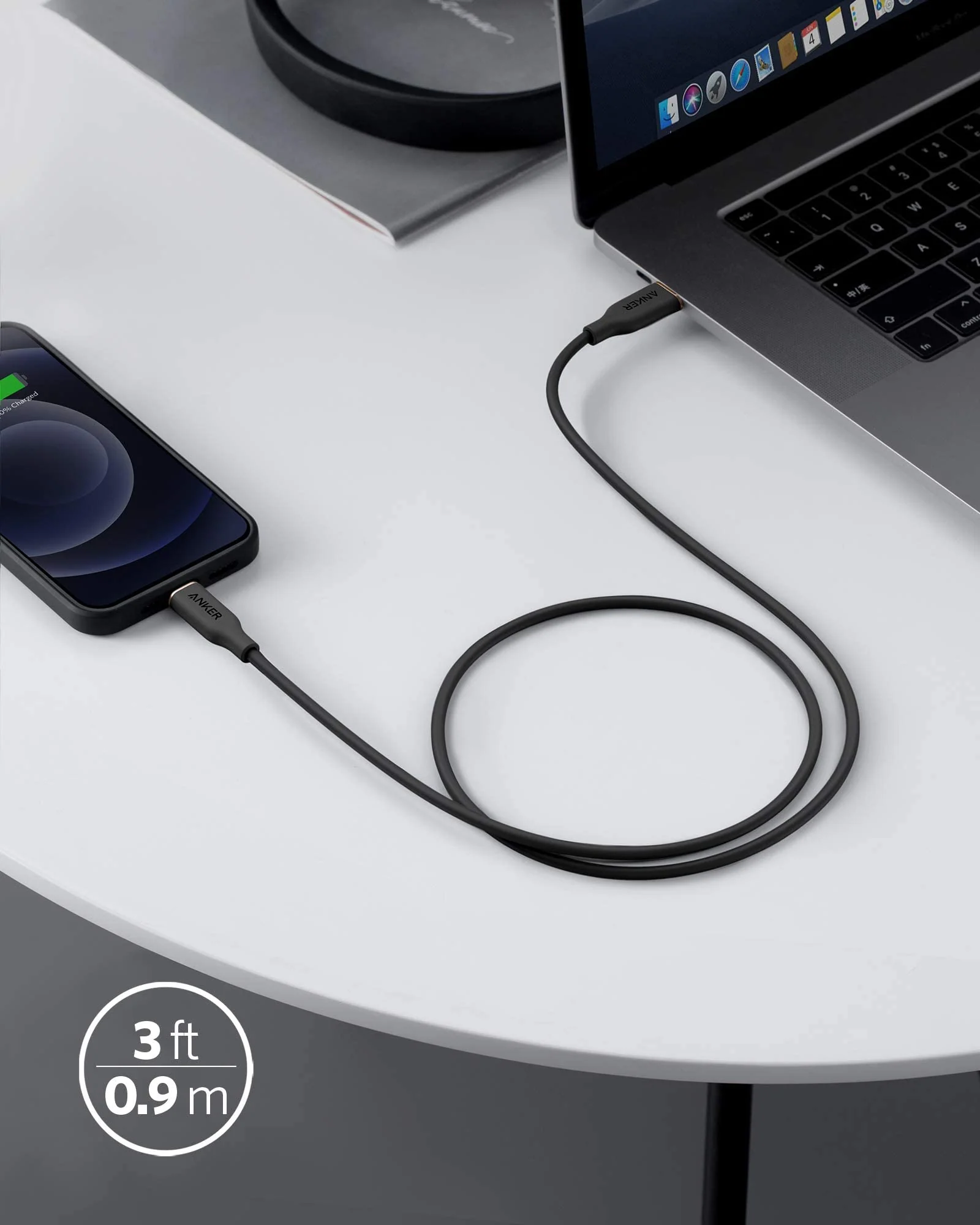 Anker 641 USB-C to Lightning Cable (Flow, Silicone) - Image 6