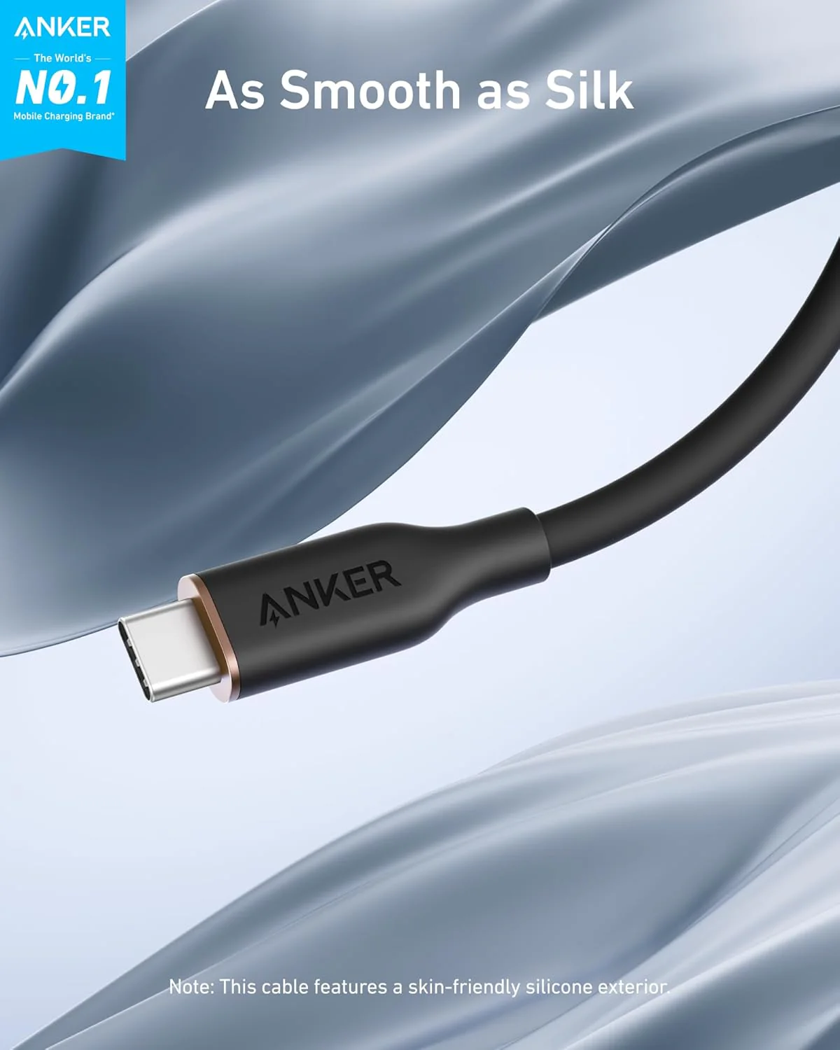 Anker 643 USB-C to USB-C Cable (Flow, Silicone) - Image 2