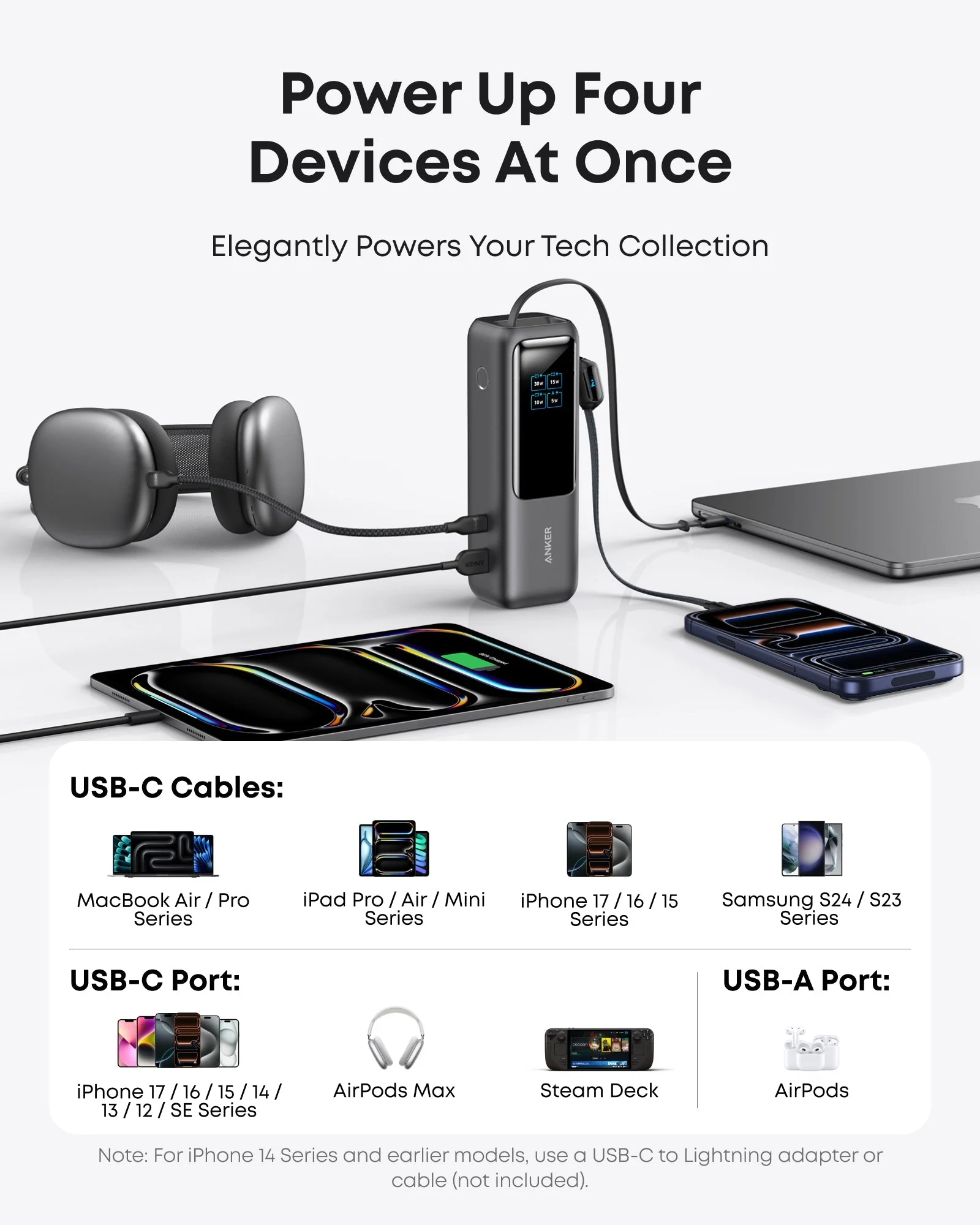 Anker Laptop Power Bank (25K, 165W, Built-In and Retractable Cables) - Image 7