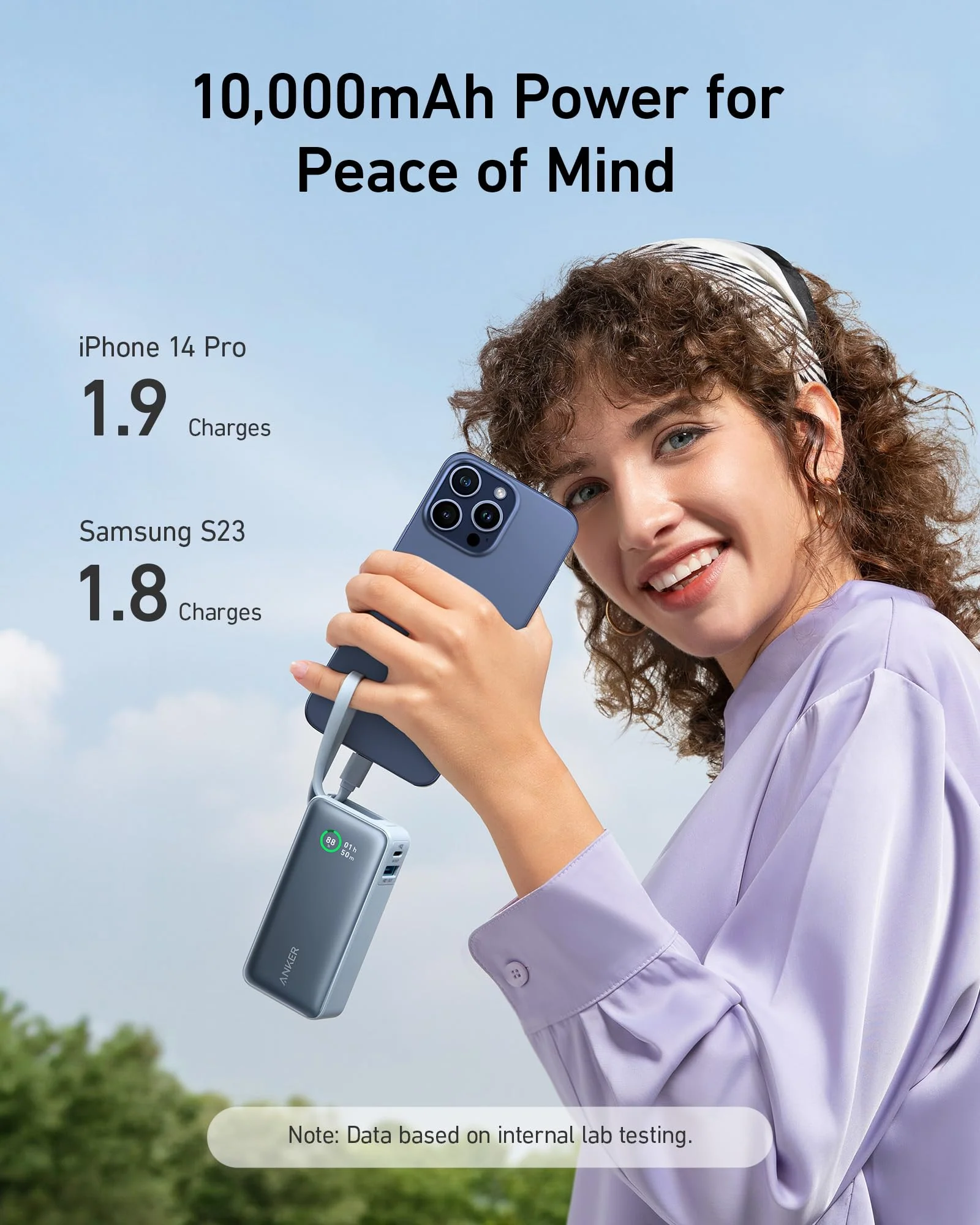 Anker Nano Power Bank (30W, Built-In USB-C Cable) - Image 16
