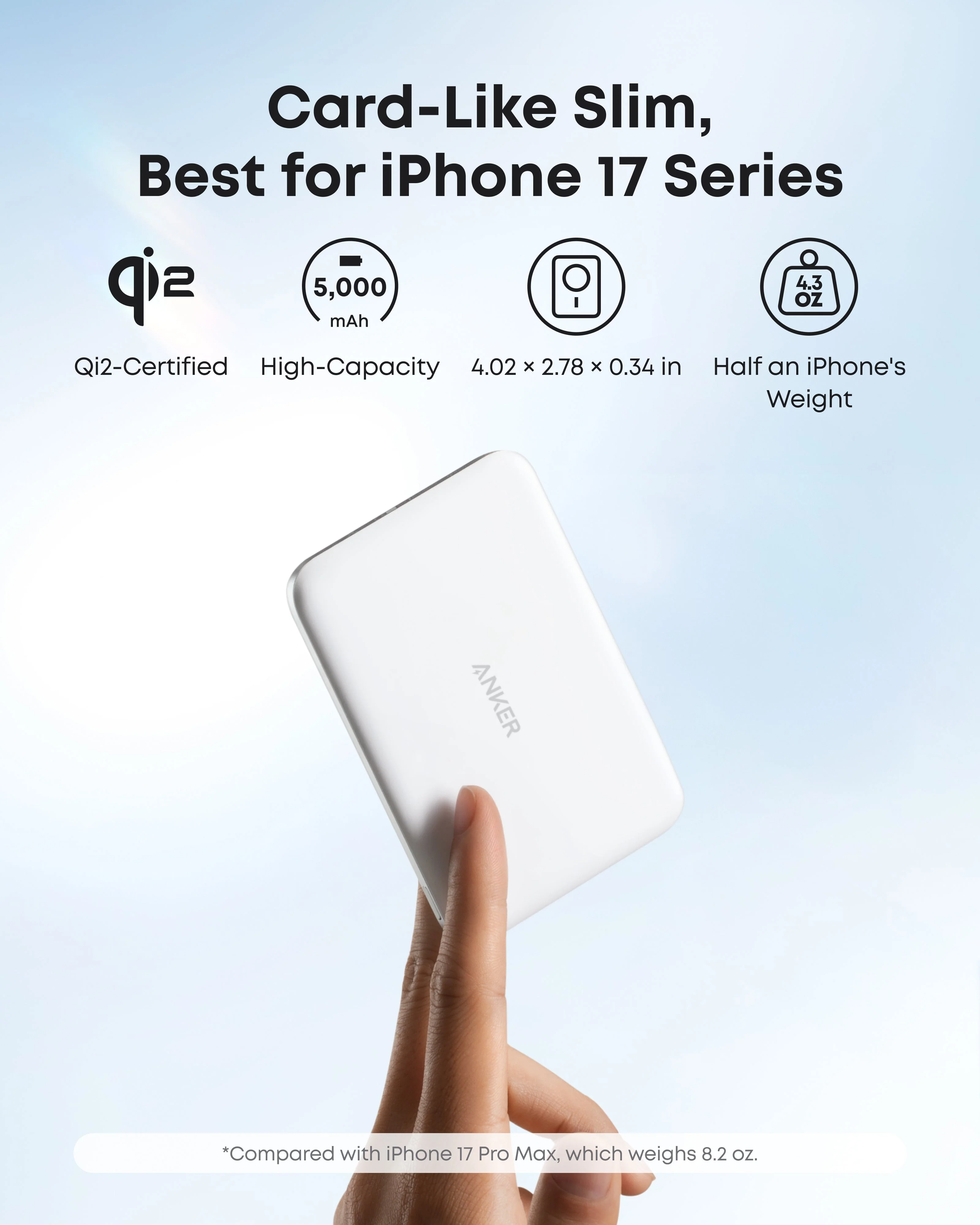 Anker Nano Power Bank (5K, MagGo, Slim) - Image 3