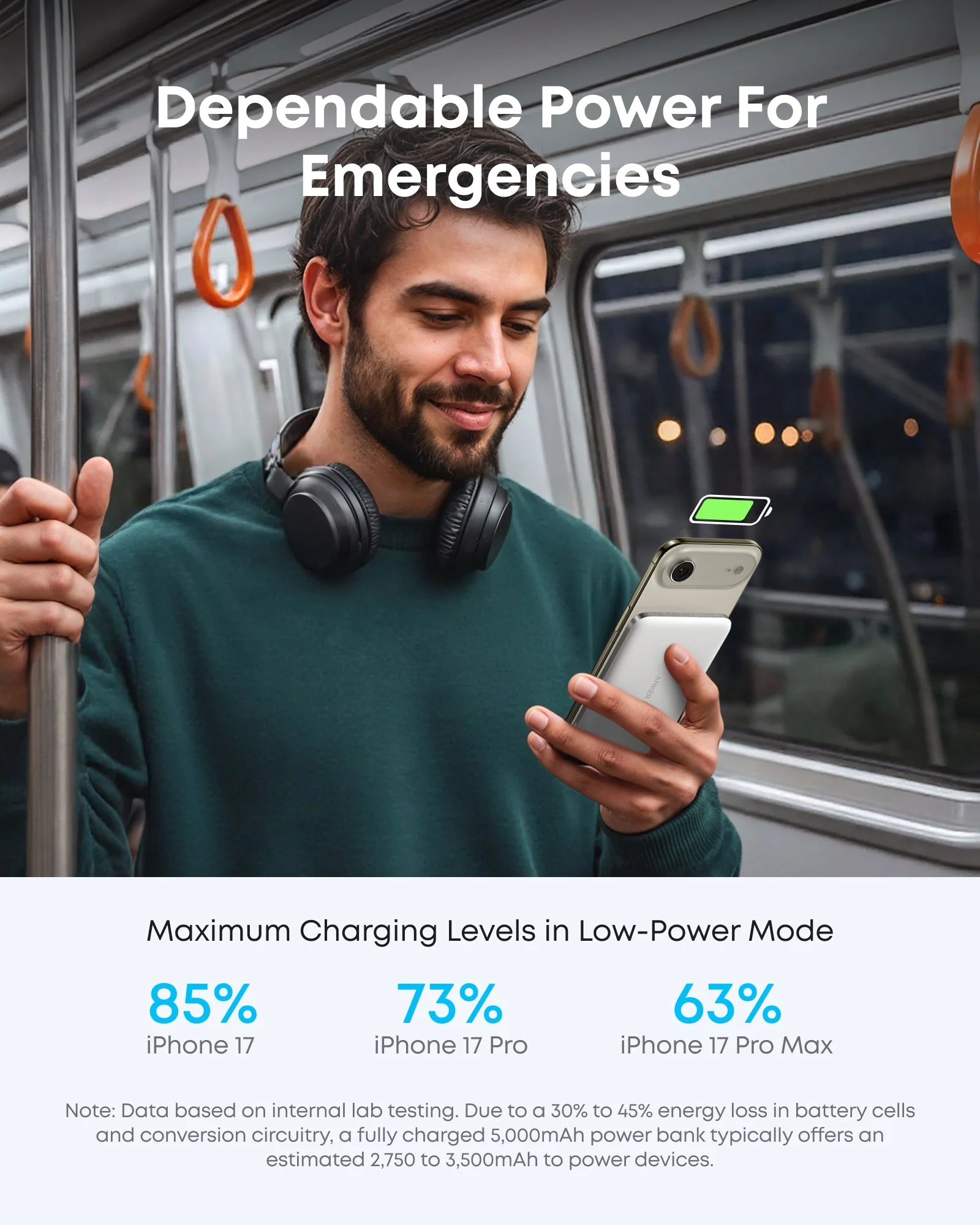 Anker Nano Power Bank (5K, MagGo, Slim) - Image 6