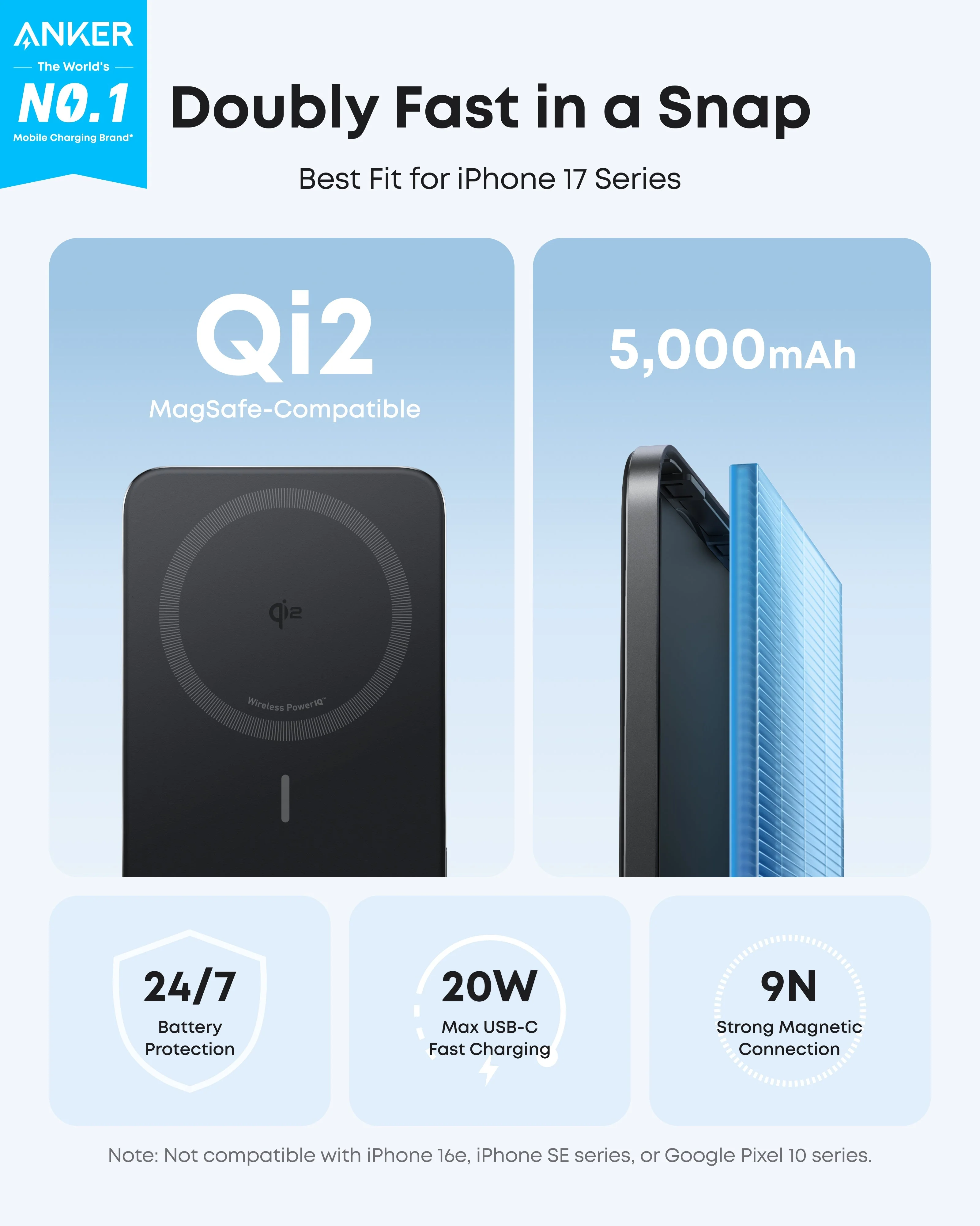 Anker Nano Power Bank (5K, MagGo, Slim) - Image 8