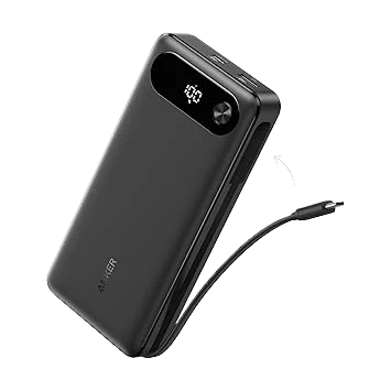 Anker Power Bank (20K, 87W, Built-In USB-C Cable)