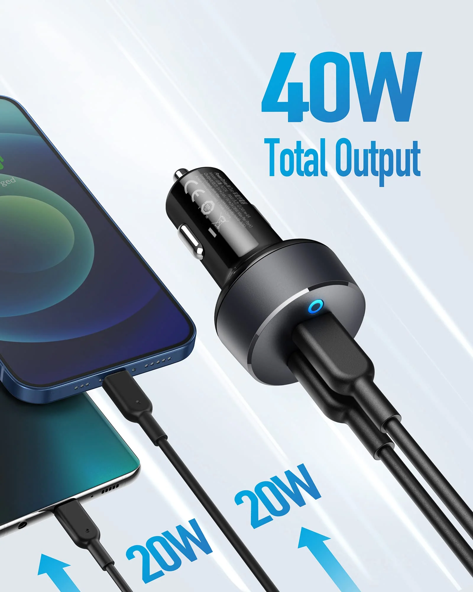 Anker PowerDrive III Duo USB-C Car Charger - Image 3