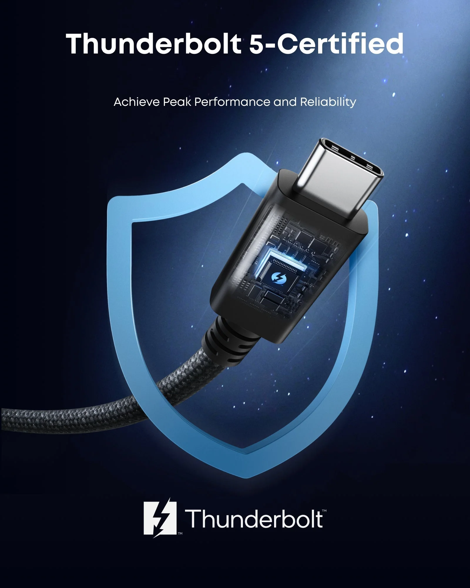 Anker Prime Thunderbolt 5 Cable (3.3 ft/1.7 ft, 80Gbps, 240W) - Image 13