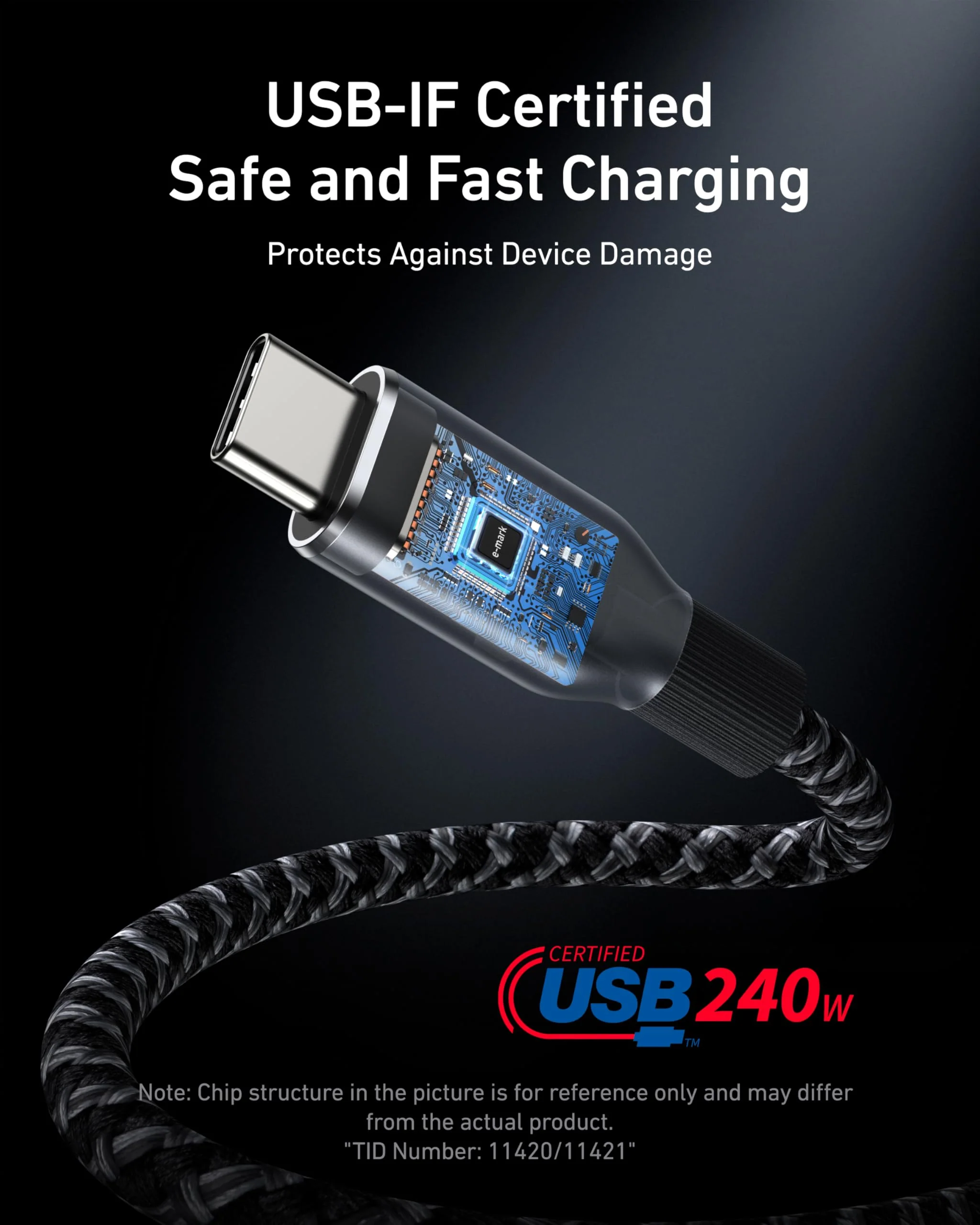Anker Prime USB-C to USB-C Cable (240W, Upcycled-Braided) - Image 12