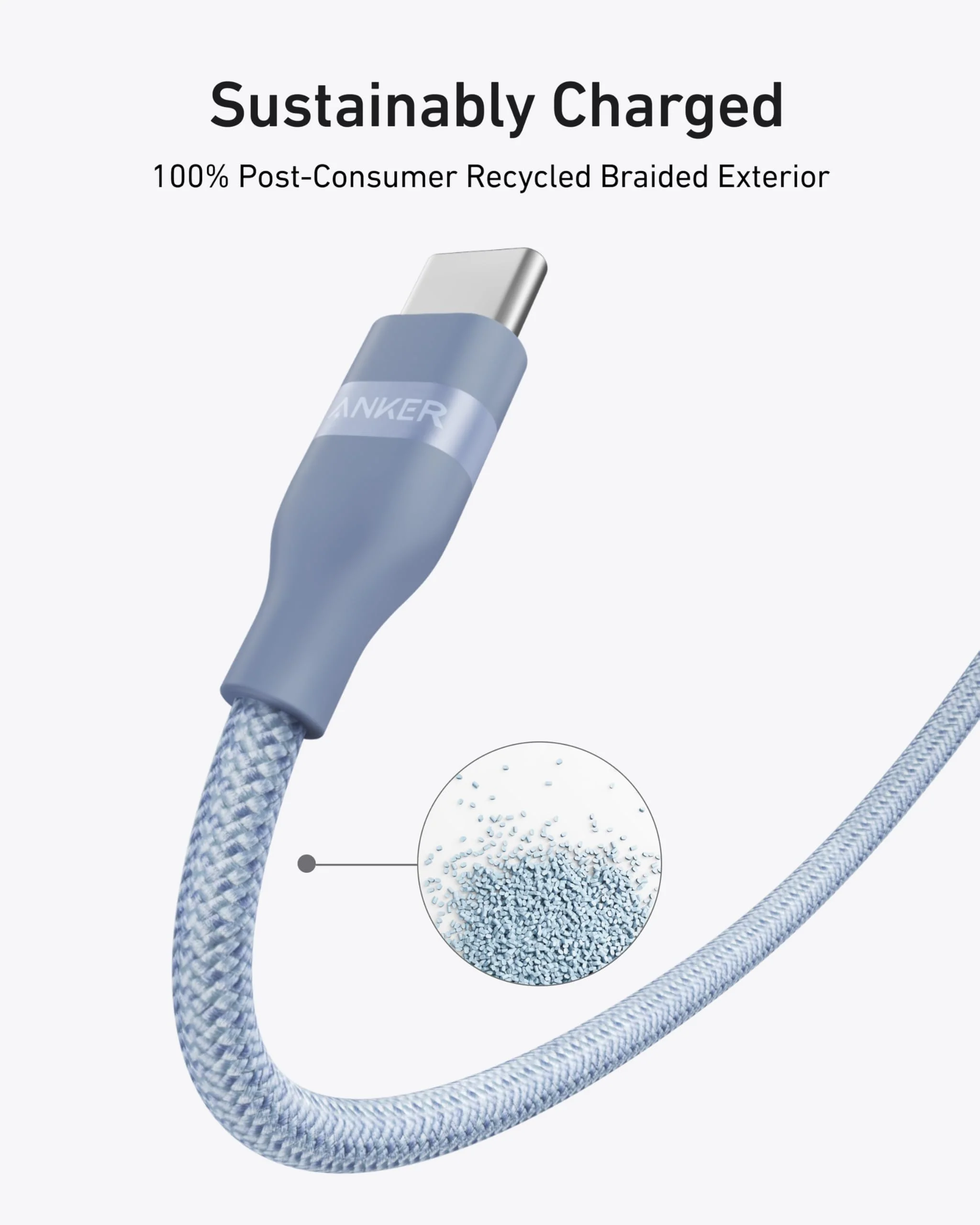 Anker USB-C to USB-C Cable (3 ft / 6 ft, 240W, Upcycled-Braided) - Image 17