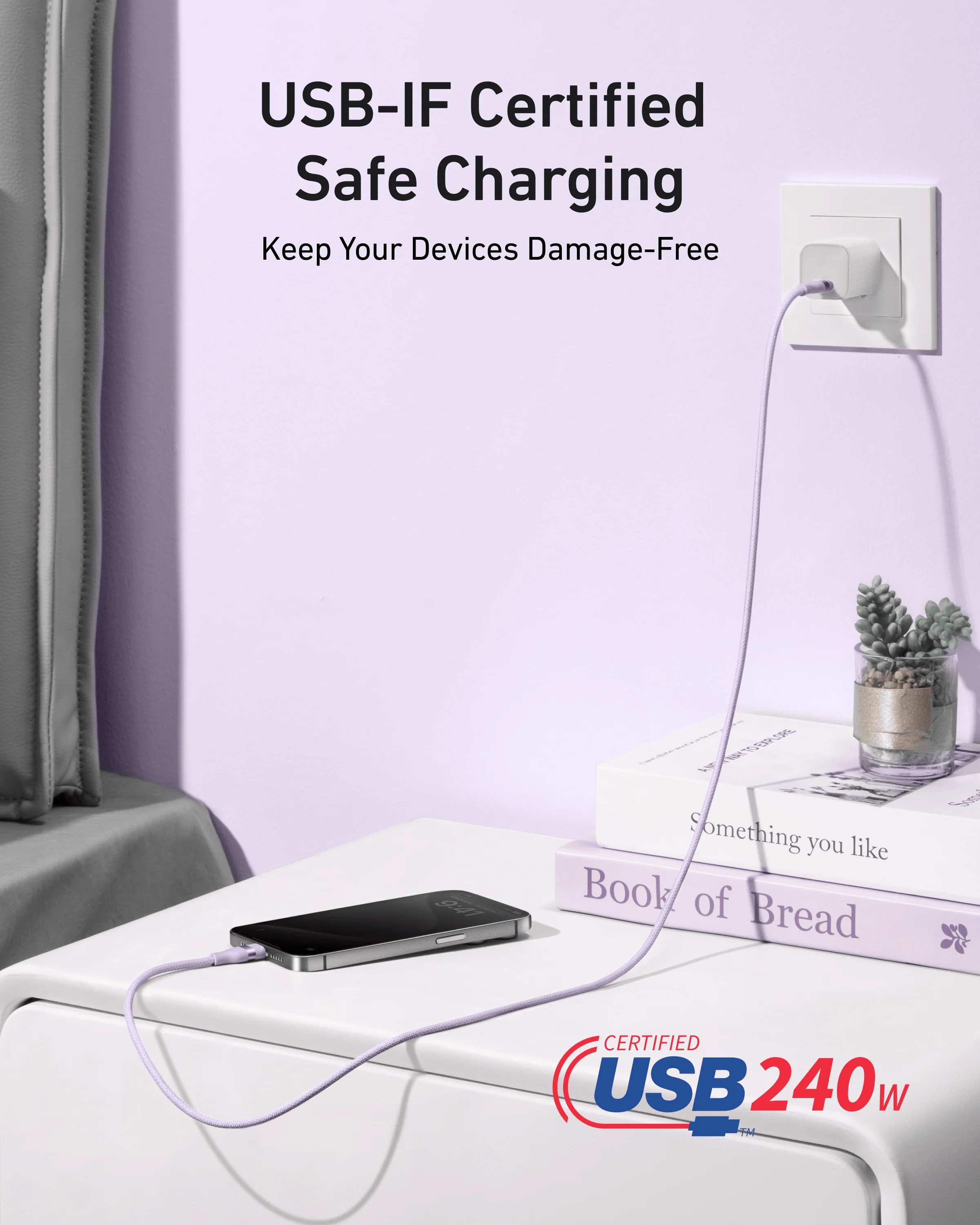 Anker USB-C to USB-C Cable (3 ft / 6 ft, 240W, Upcycled-Braided) - Image 30