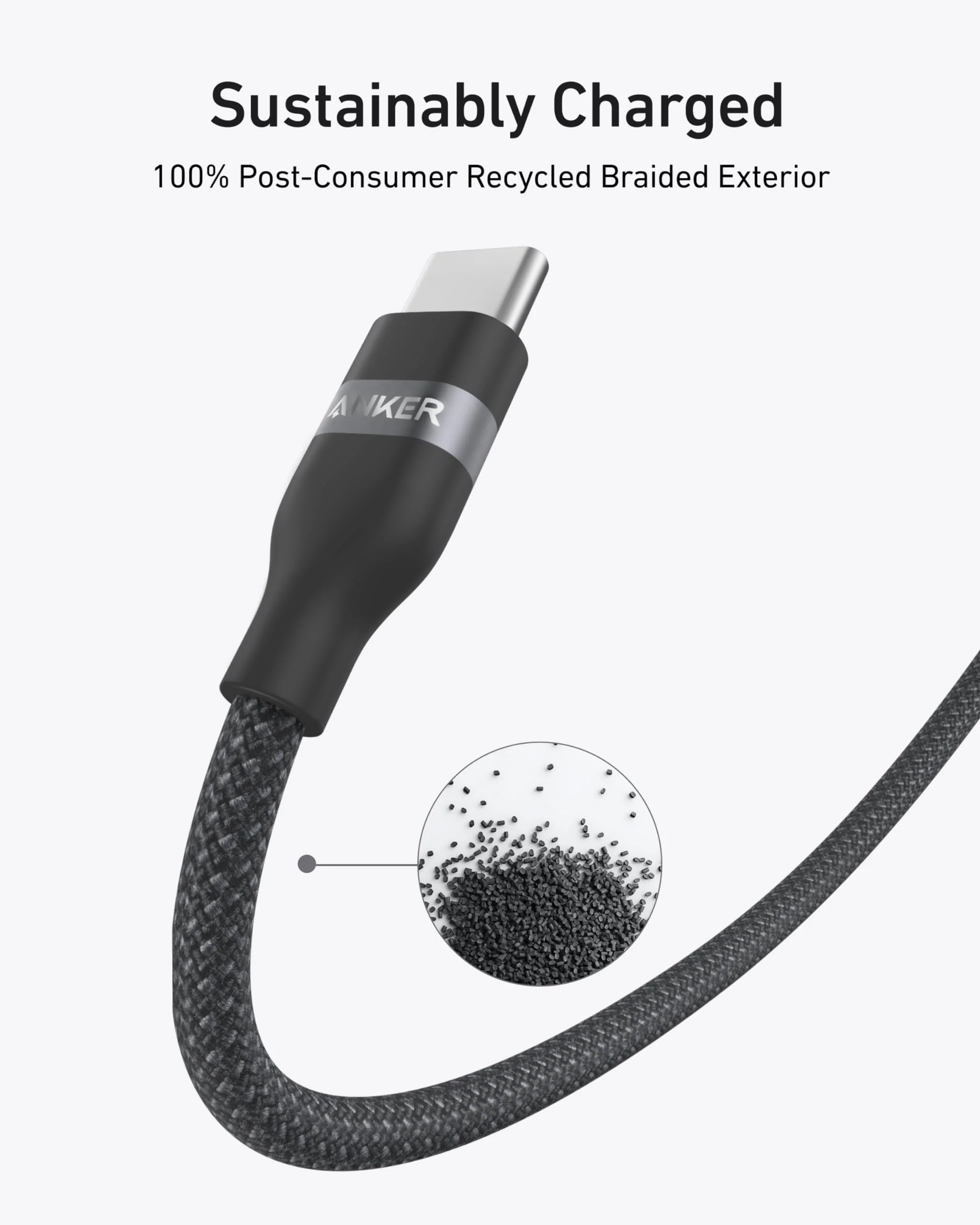 Anker USB-C to USB-C Cable (3 ft / 6 ft, 240W, Upcycled-Braided) - Image 35