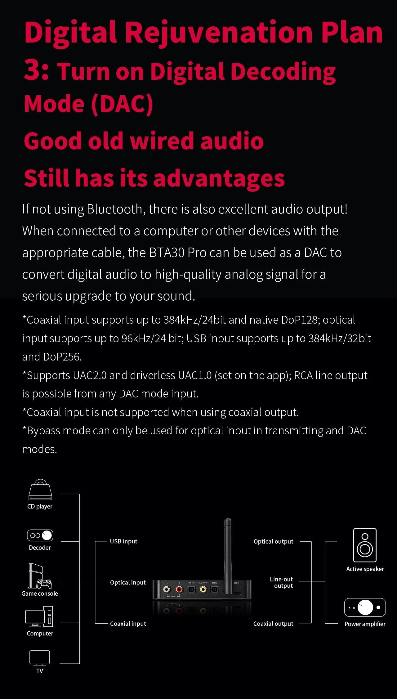 FiiO BTA30 Pro Hi-Fi Bluetooth Transceiver (Apos Certified) - Image 12