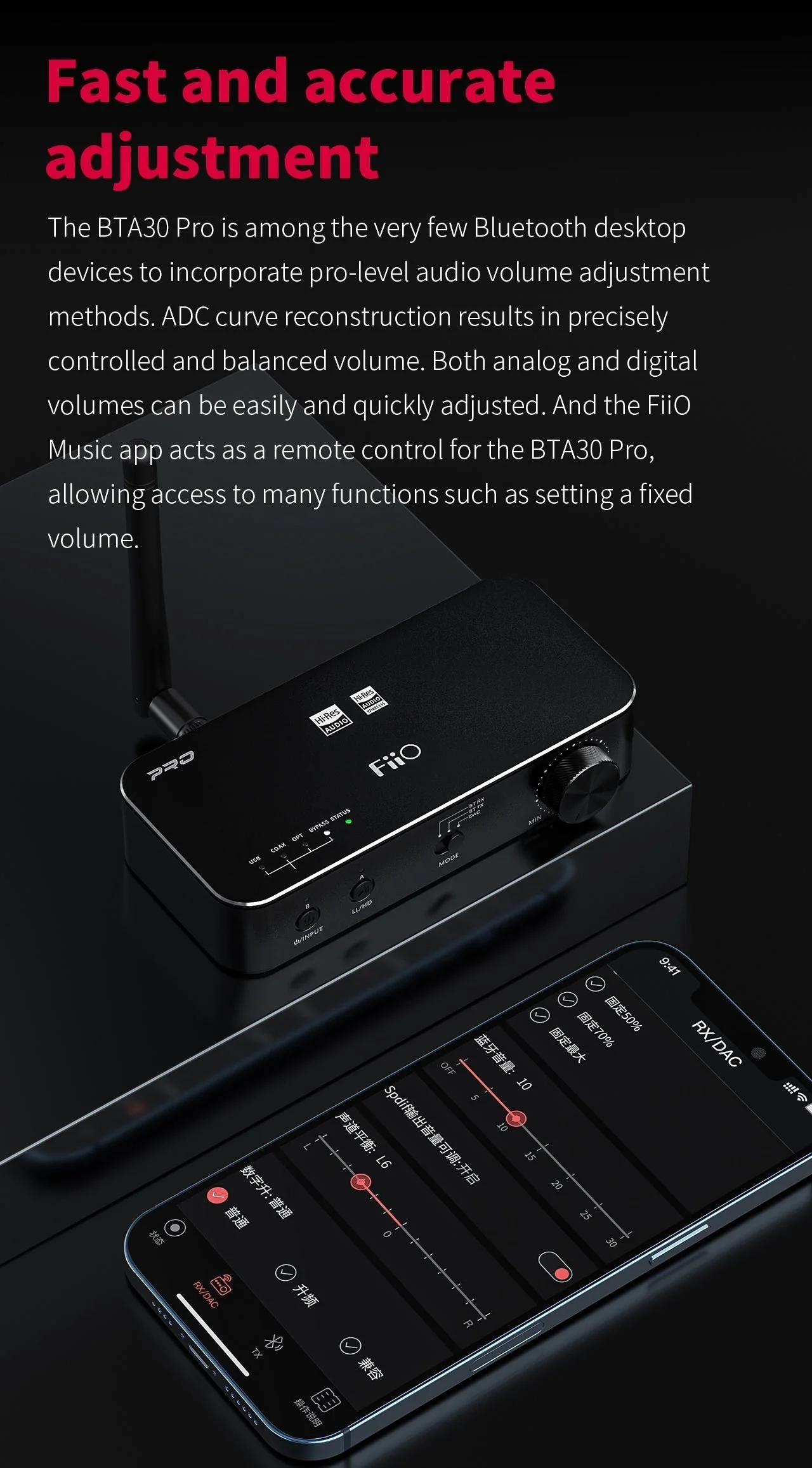 FiiO BTA30 Pro Hi-Fi Bluetooth Transceiver (Apos Certified) - Image 22