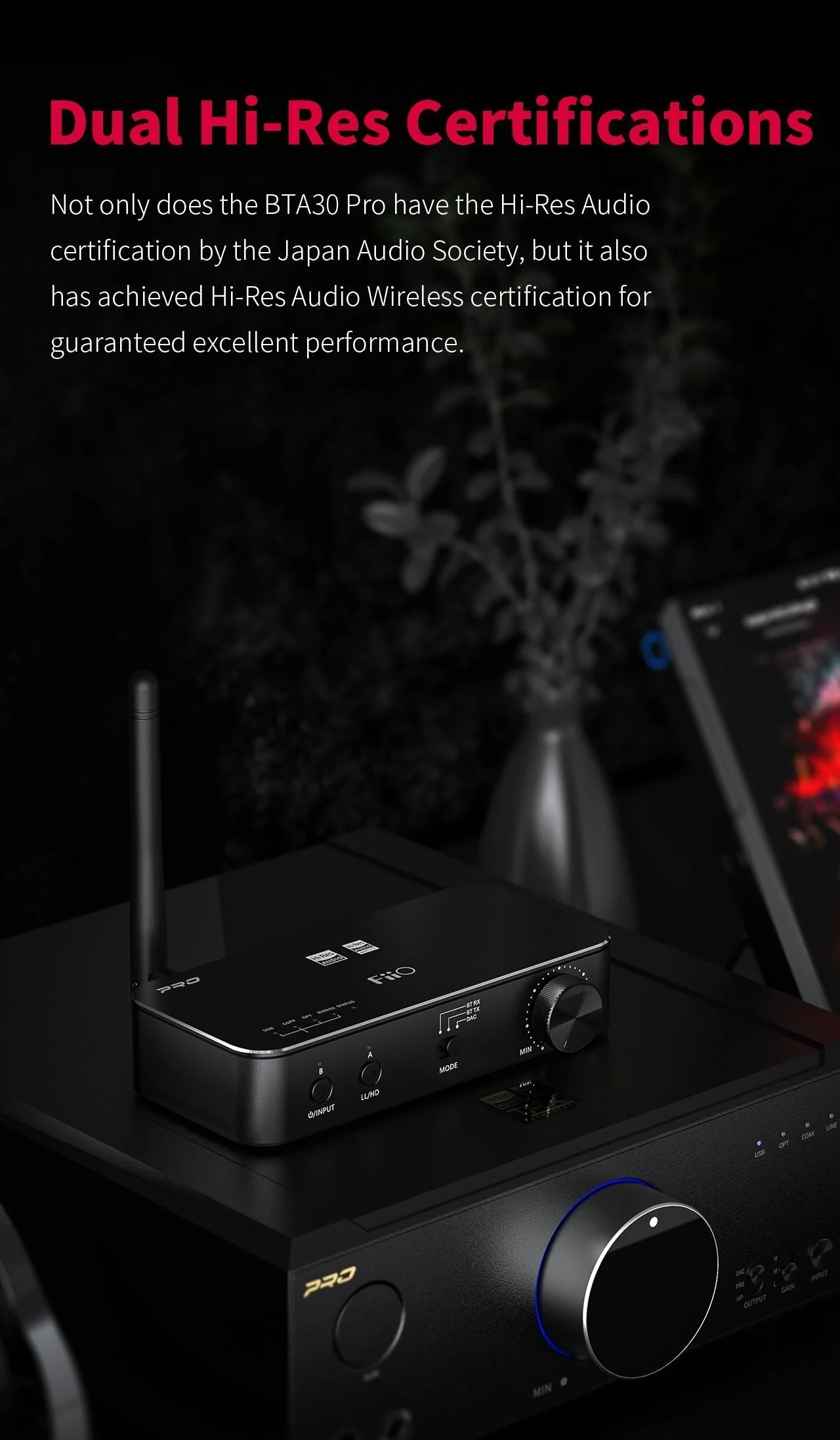 FiiO BTA30 Pro Hi-Fi Bluetooth Transceiver (Apos Certified) - Image 23
