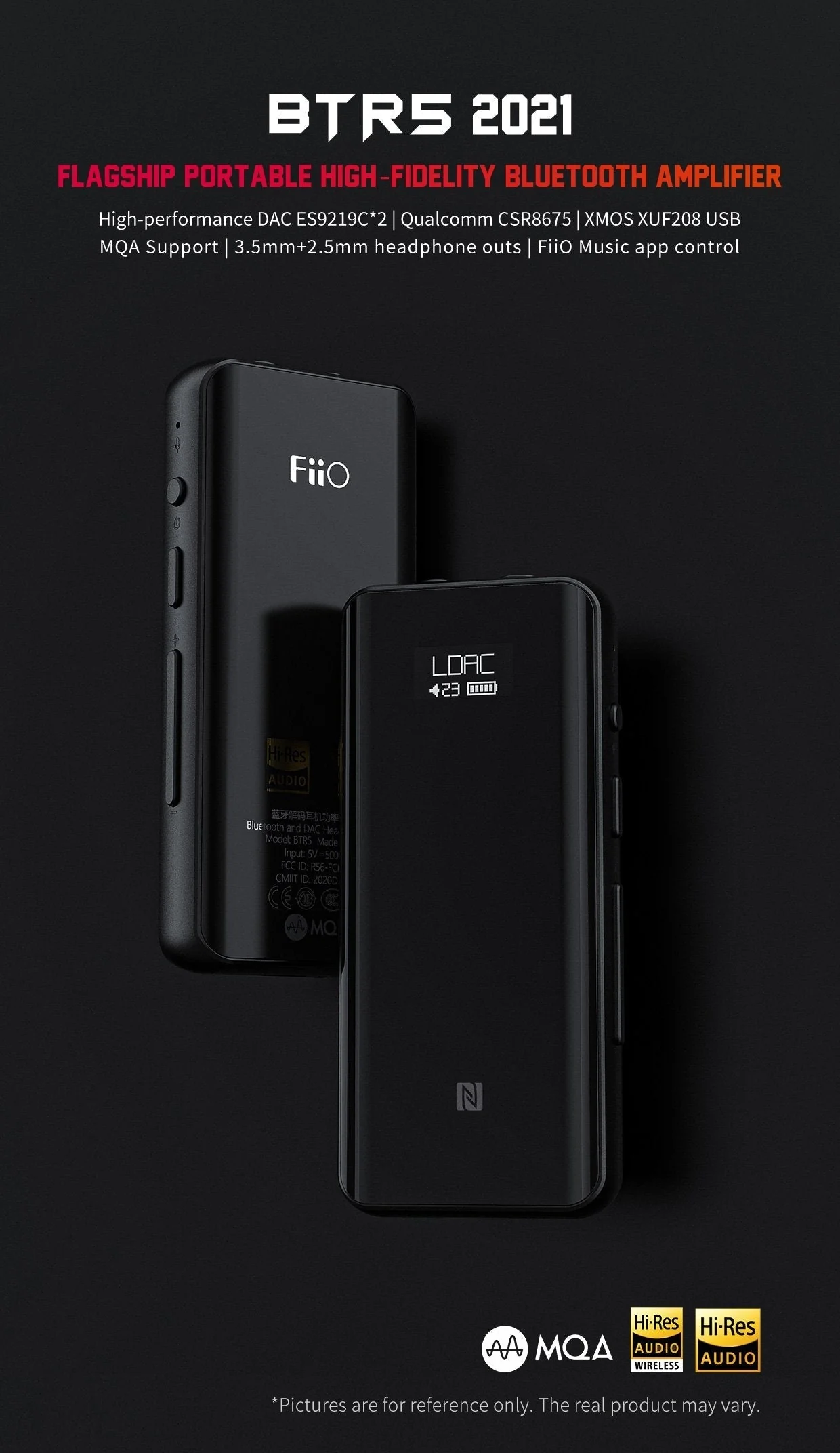 FiiO BTR5 2021 Portable Hi-Fi Bluetooth DAC/Amp (Apos Certified) - Image 2