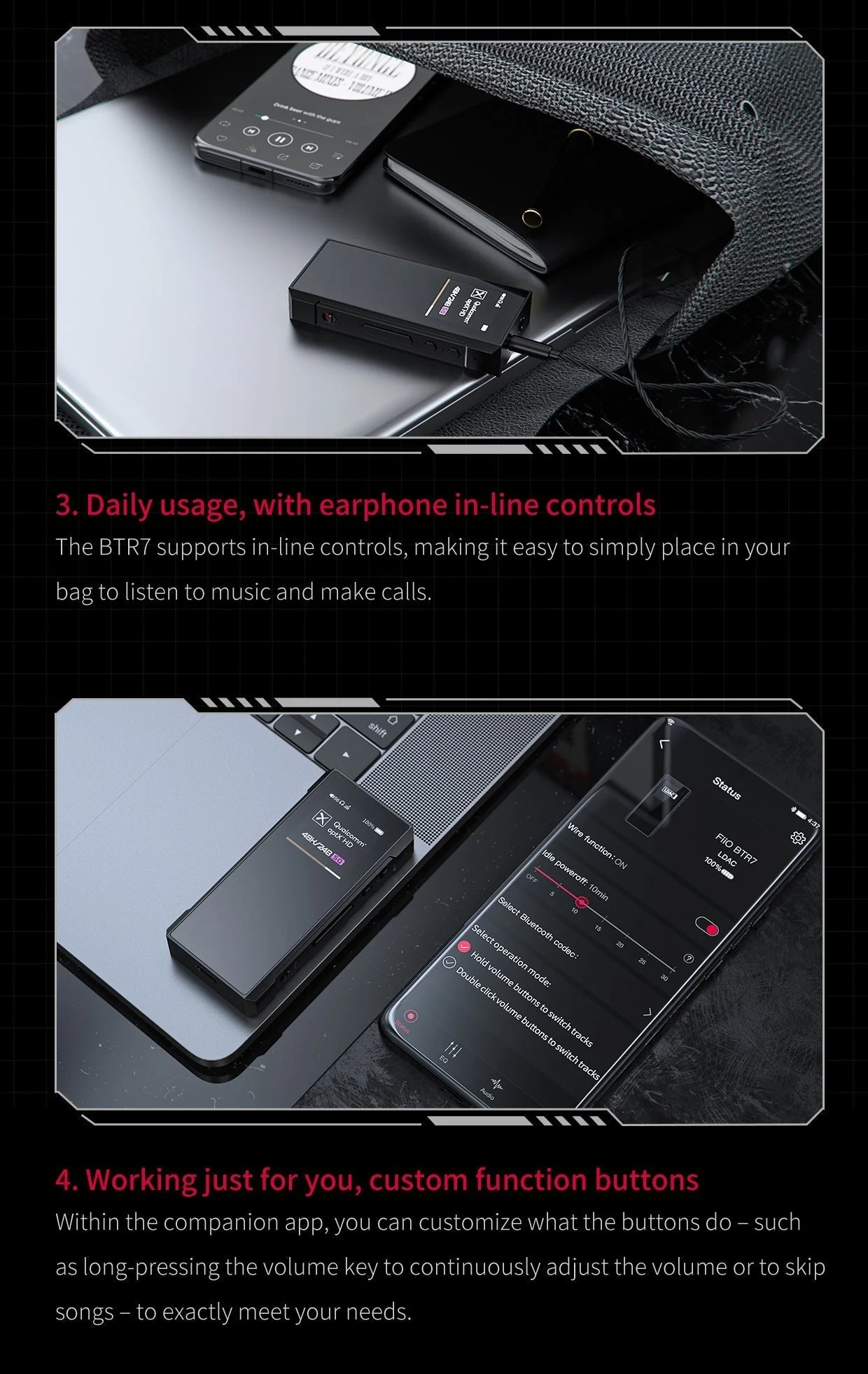 FiiO BTR7 Portable Hi-Fi Bluetooth DAC/Amp (Apos Certified) - Image 19