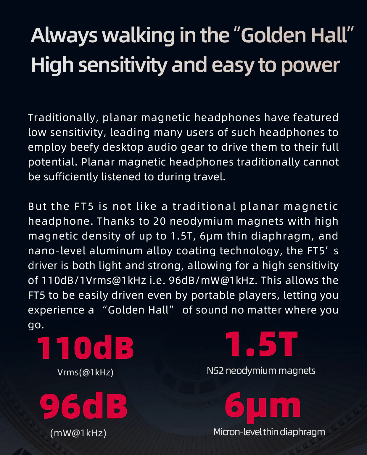 FiiO FT5 90mm Open Back Planar Magnetic Headphones (Apos Certified) - Image 14