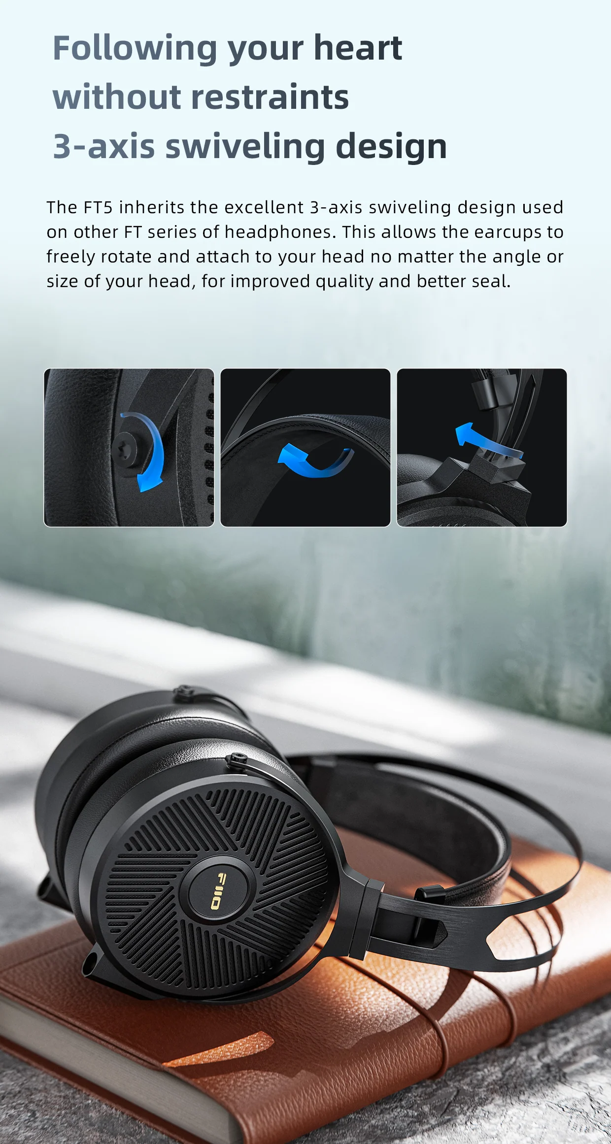 FiiO FT5 90mm Open Back Planar Magnetic Headphones (Apos Certified) - Image 21