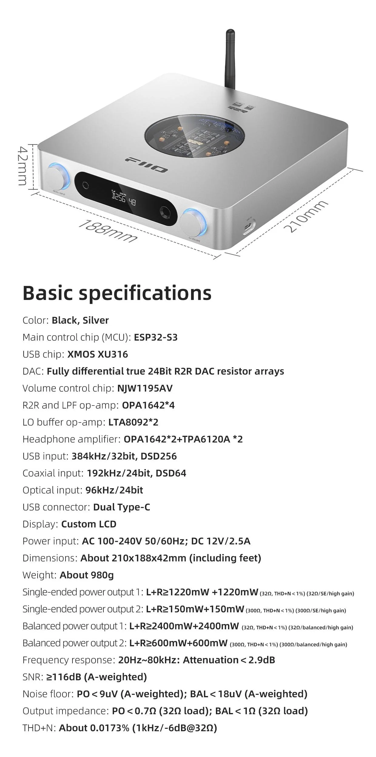 FiiO K13 R2R Desktop DAC/Amp - Image 21