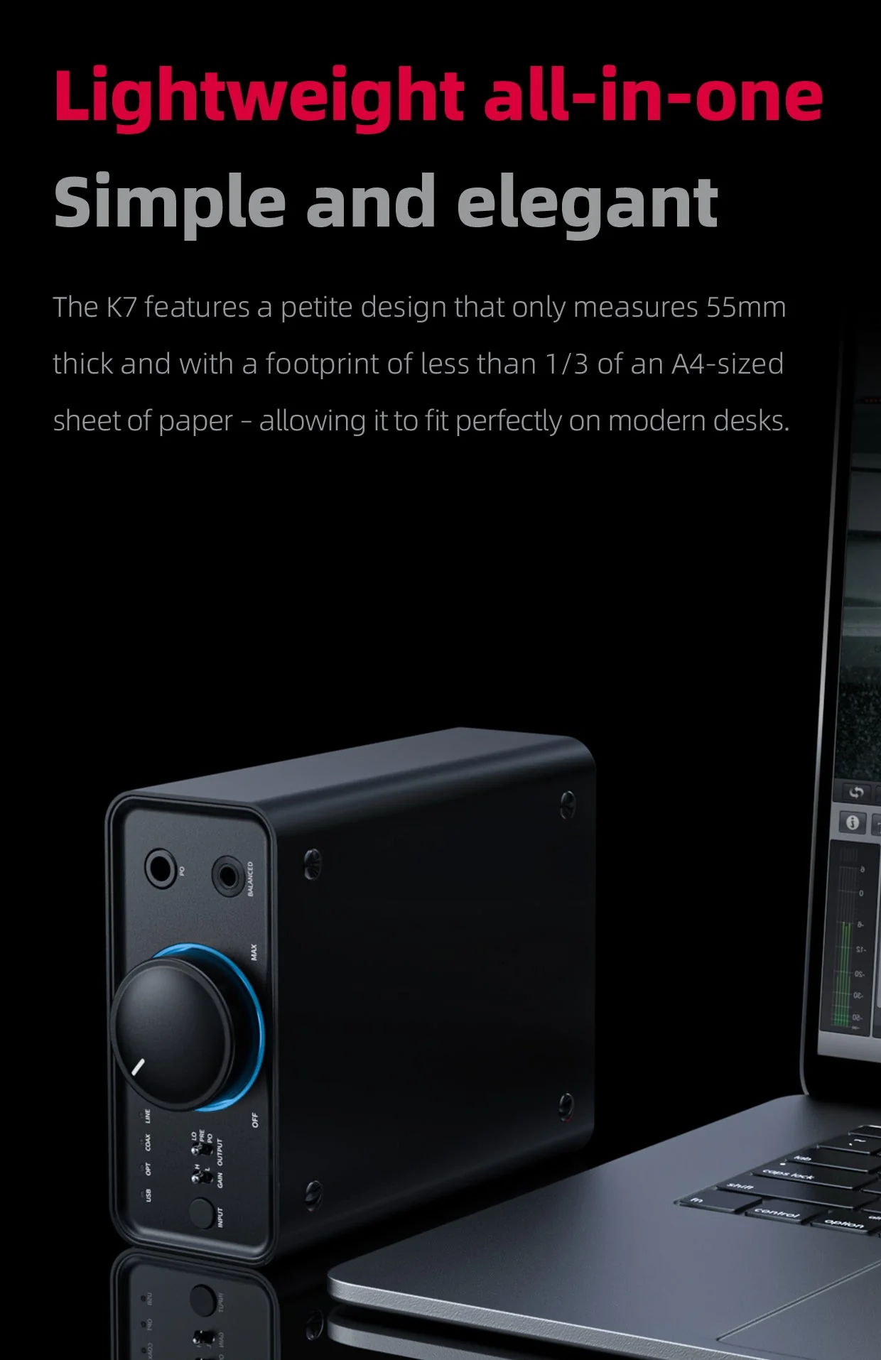 FiiO K7 Balanced Headphone DAC/Amp (Apos Certified) - Image 17