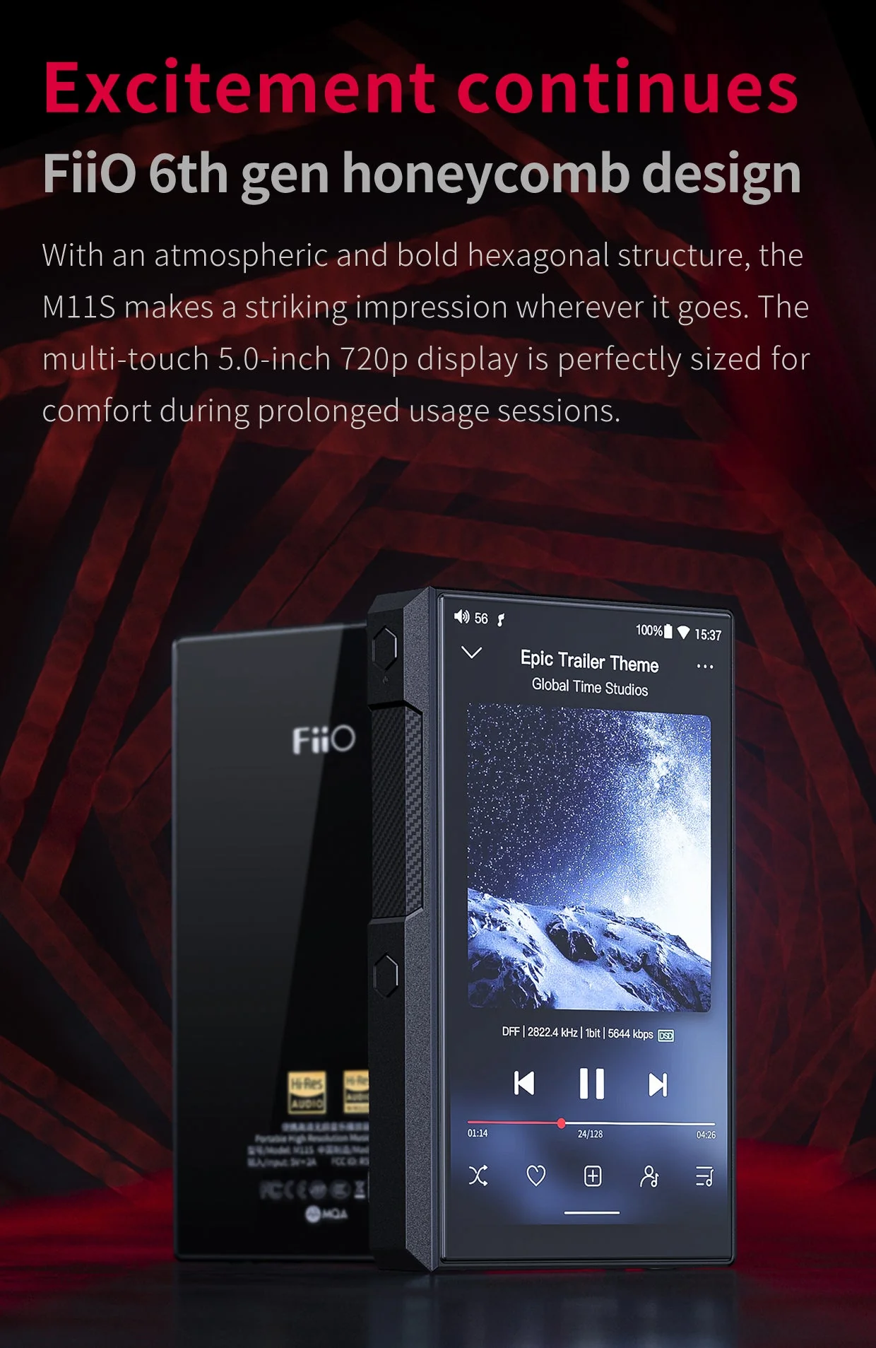 FiiO M11s High-Res Portable DAP (Apos Certified) - Image 8