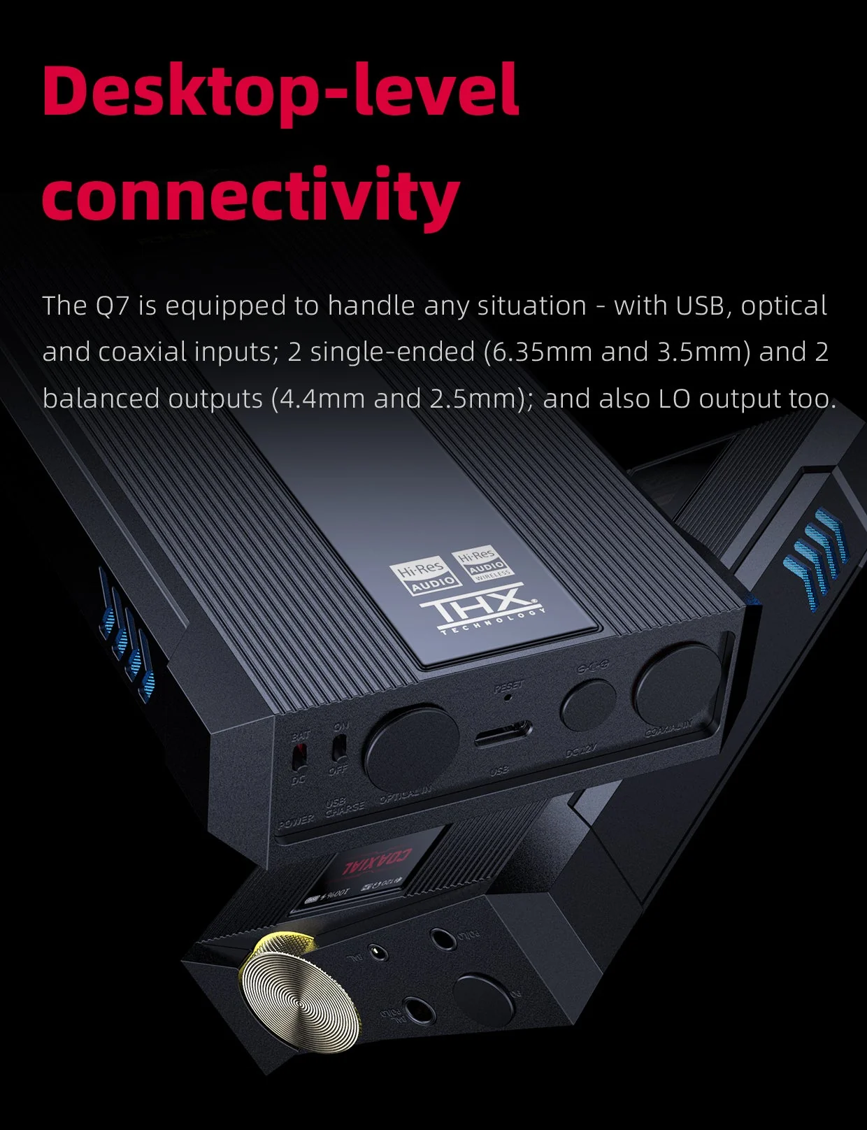 FiiO Q7 Portable Desktop-Class DAC/Amp (Apos Certified) - Image 7
