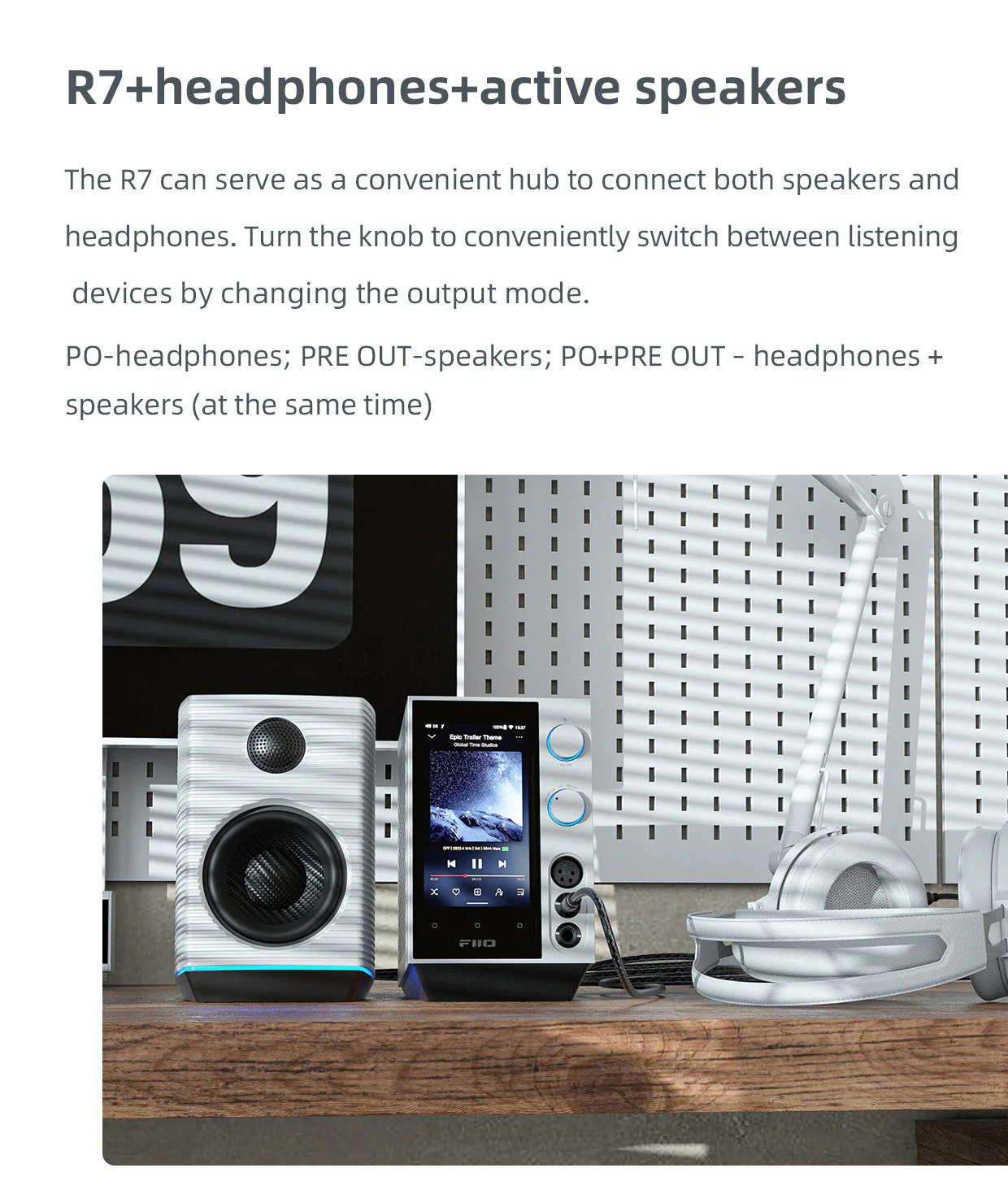 FiiO R7 Desktop HIFI Center/Transmitter/Streamer/Decoder/Amp/Pre-amp All-in-One Unit (Apos Certified) - Image 16