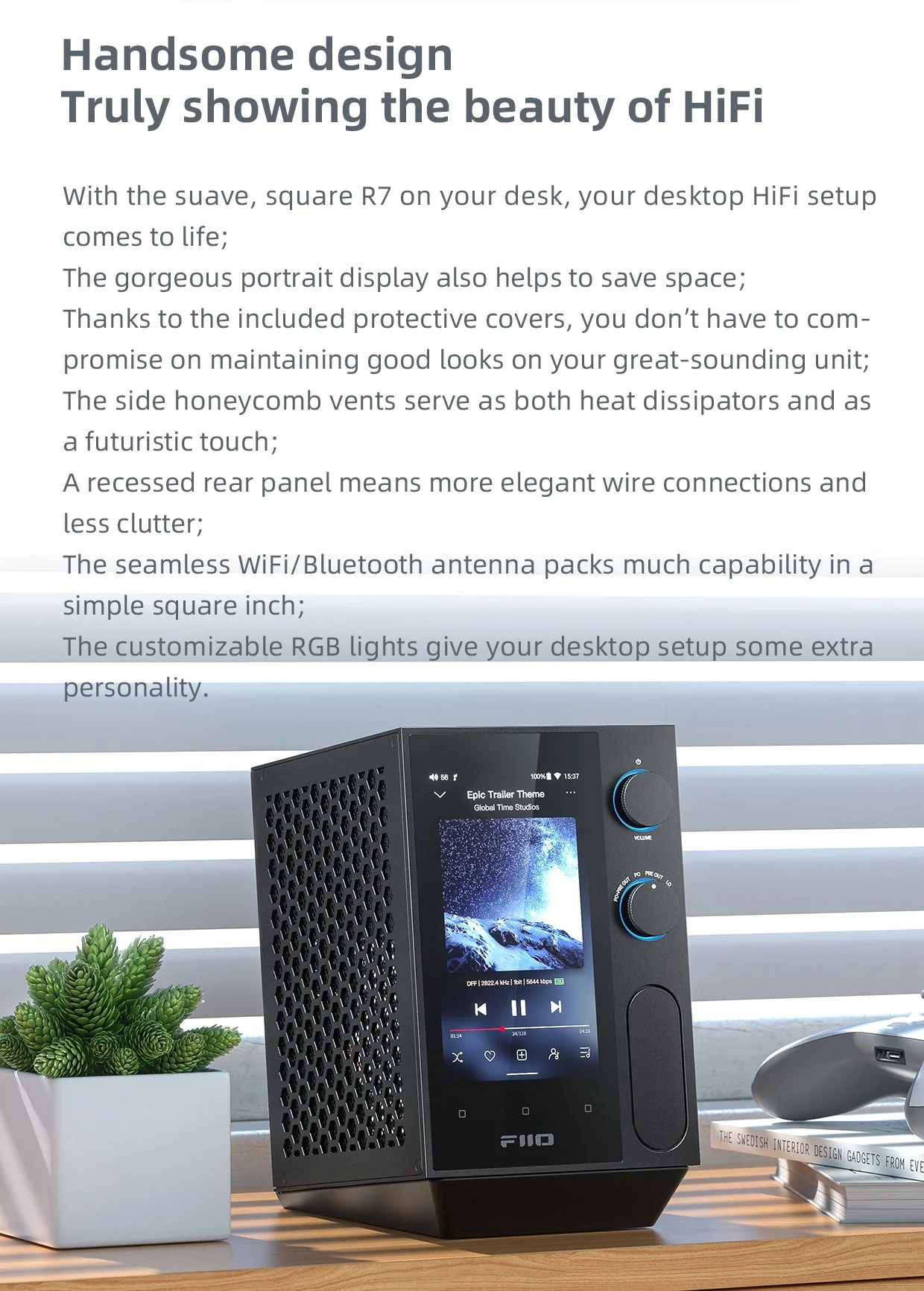 FiiO R7 Desktop HIFI Center/Transmitter/Streamer/Decoder/Amp/Pre-amp All-in-One Unit (Apos Certified) - Image 32