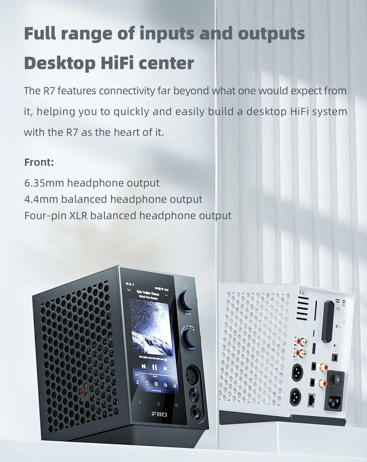 FiiO R7 Desktop HIFI Center/Transmitter/Streamer/Decoder/Amp/Pre-amp All-in-One Unit (Apos Certified) - Image 5