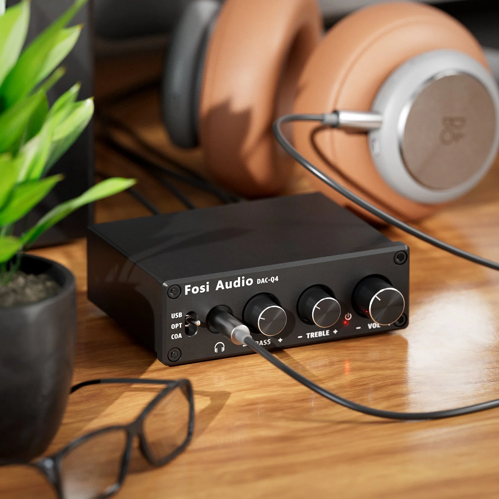 Fosi Audio Q4 Mini Stereo Gaming DAC & Headphone Amplifier Audio - Image 13