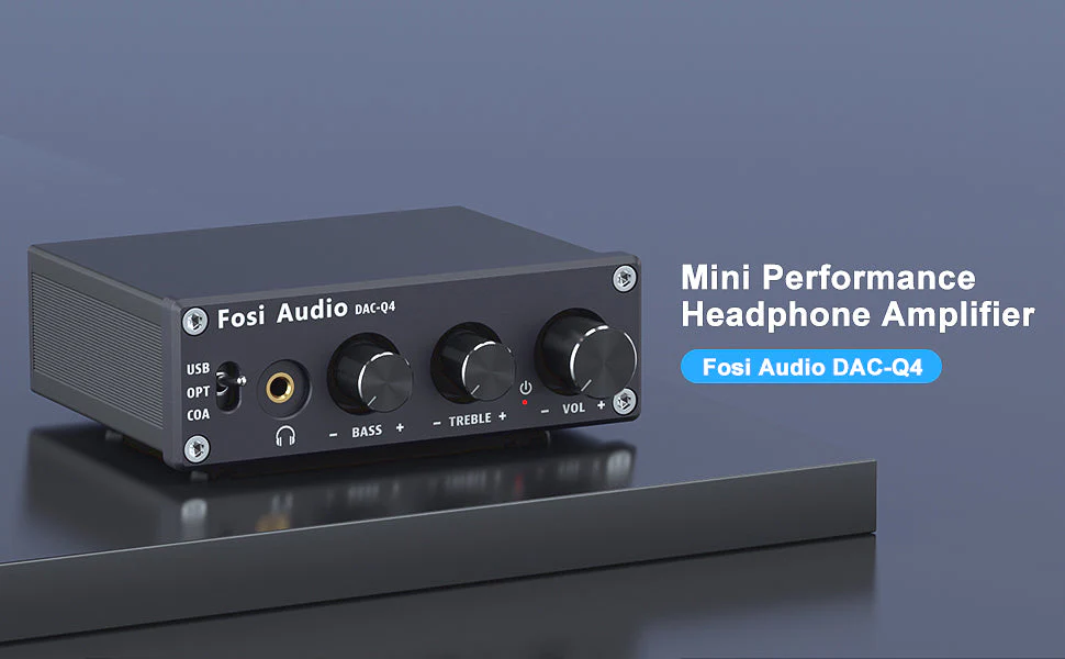 Fosi Audio Q4 Mini Stereo Gaming DAC & Headphone Amplifier Audio - Image 7