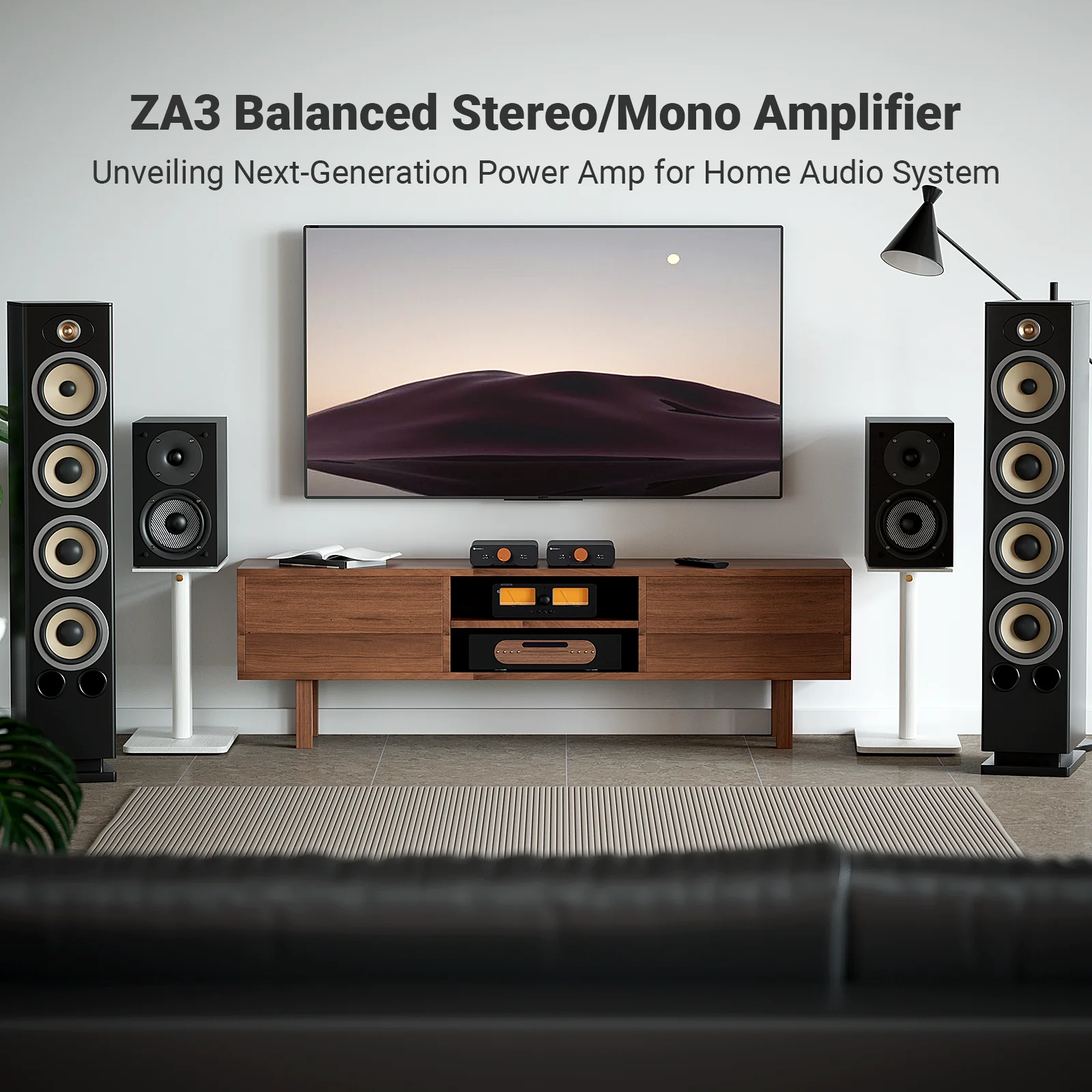 Fosi Audio ZA3 Balanced Stereo Home Theater Power Amplifier - Image 3