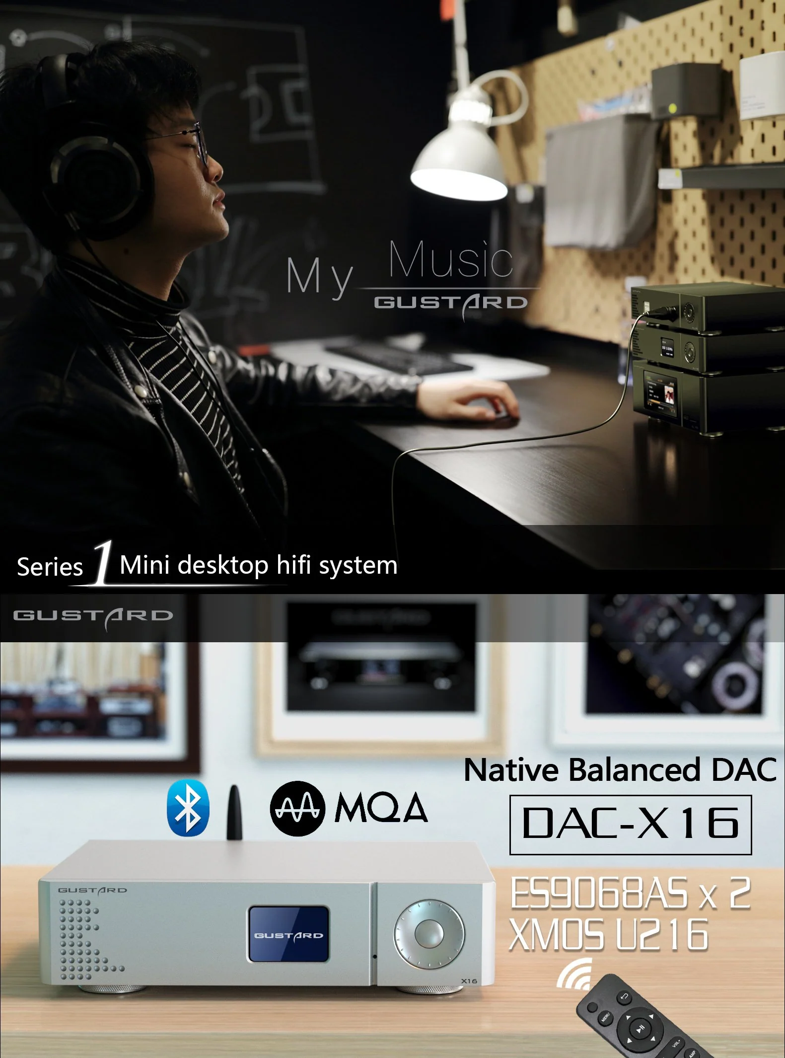 Gustard X16 MQA DAC (Apos Certified) - Image 3