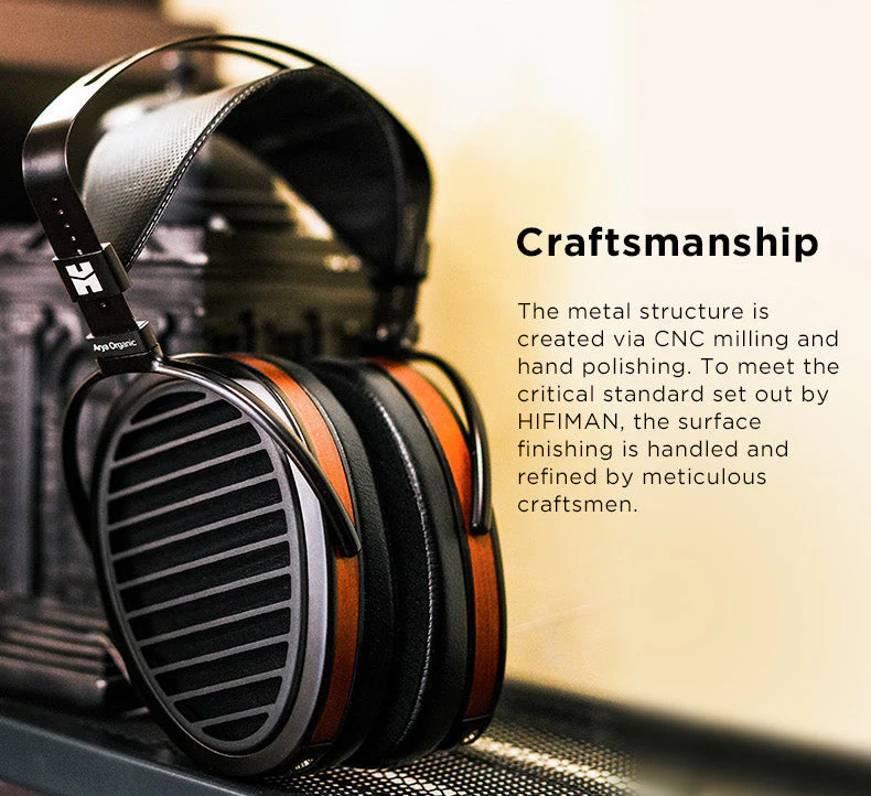 HIFIMAN Arya Organic Planar Magnetic Headphones (Apos Certified) - Image 7