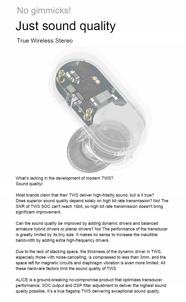 Moondrop ALICE Bluetooth 5.2 IEMs (Apos Certified) - Image 3