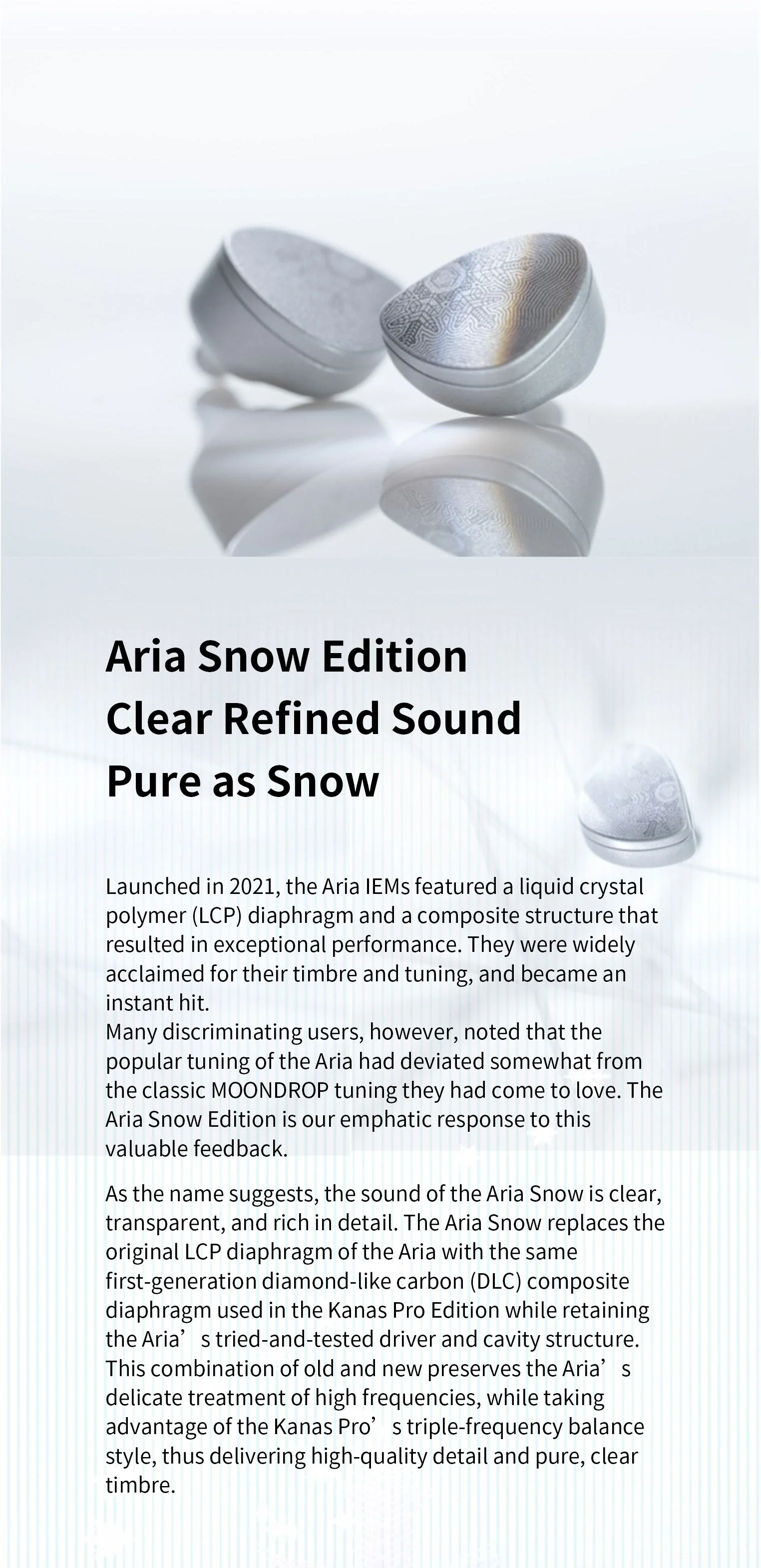 Moondrop Aria Snow IEMs (Apos Certified) - Image 3