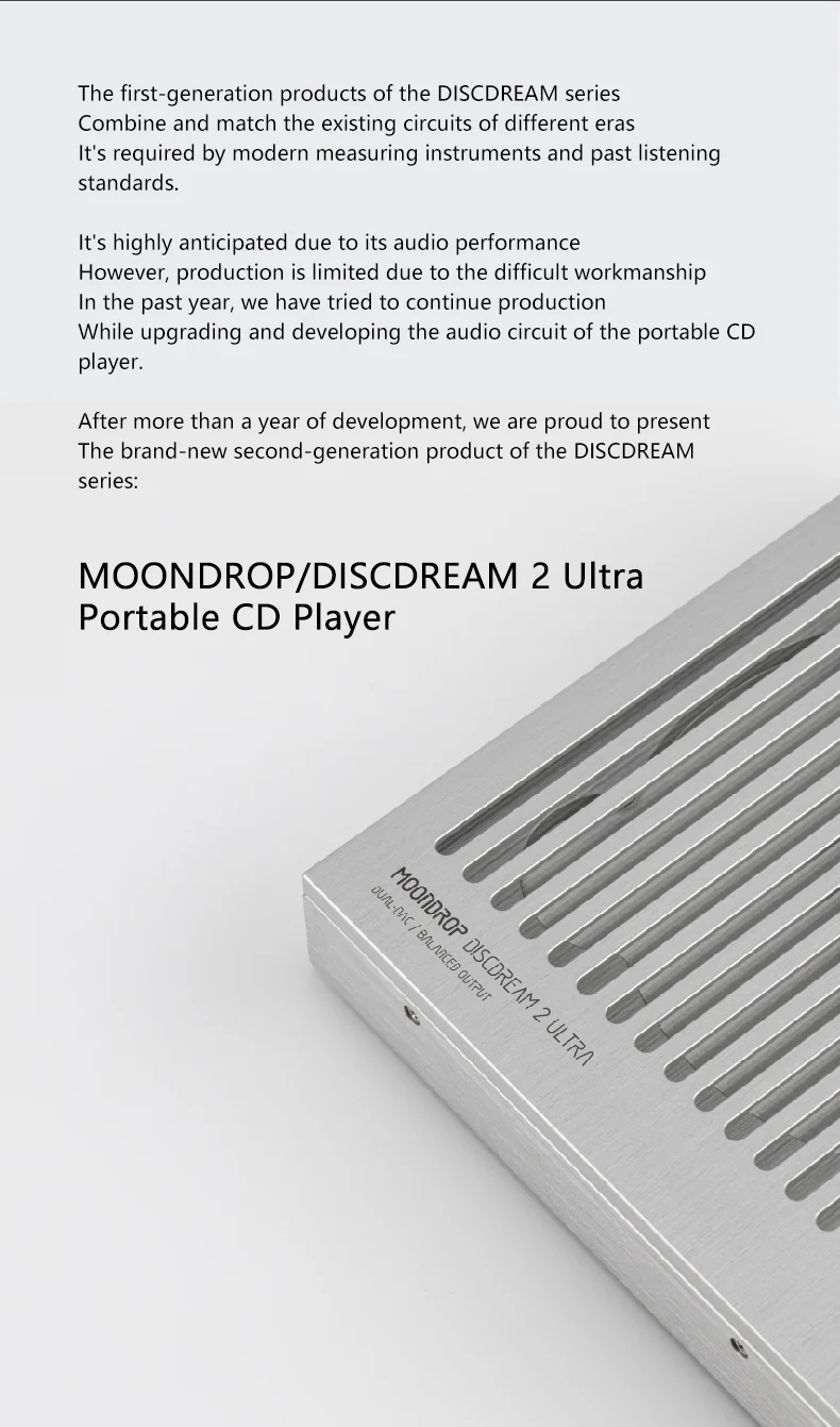 Moondrop Discdream 2 Ultra Portable HiFi CD Player - Image 4