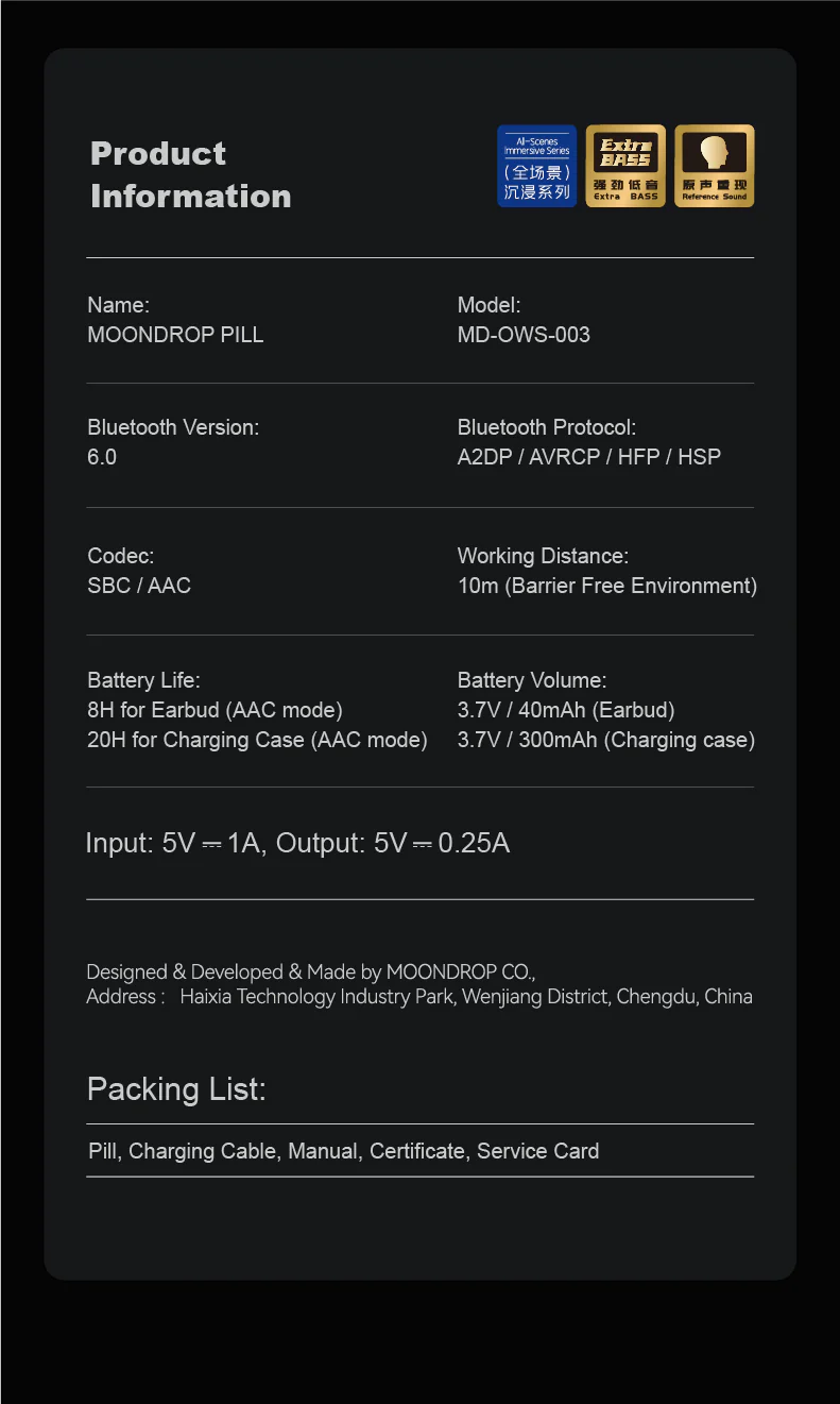 Moondrop Pill AI ENC HIFI Earbuds - Image 20