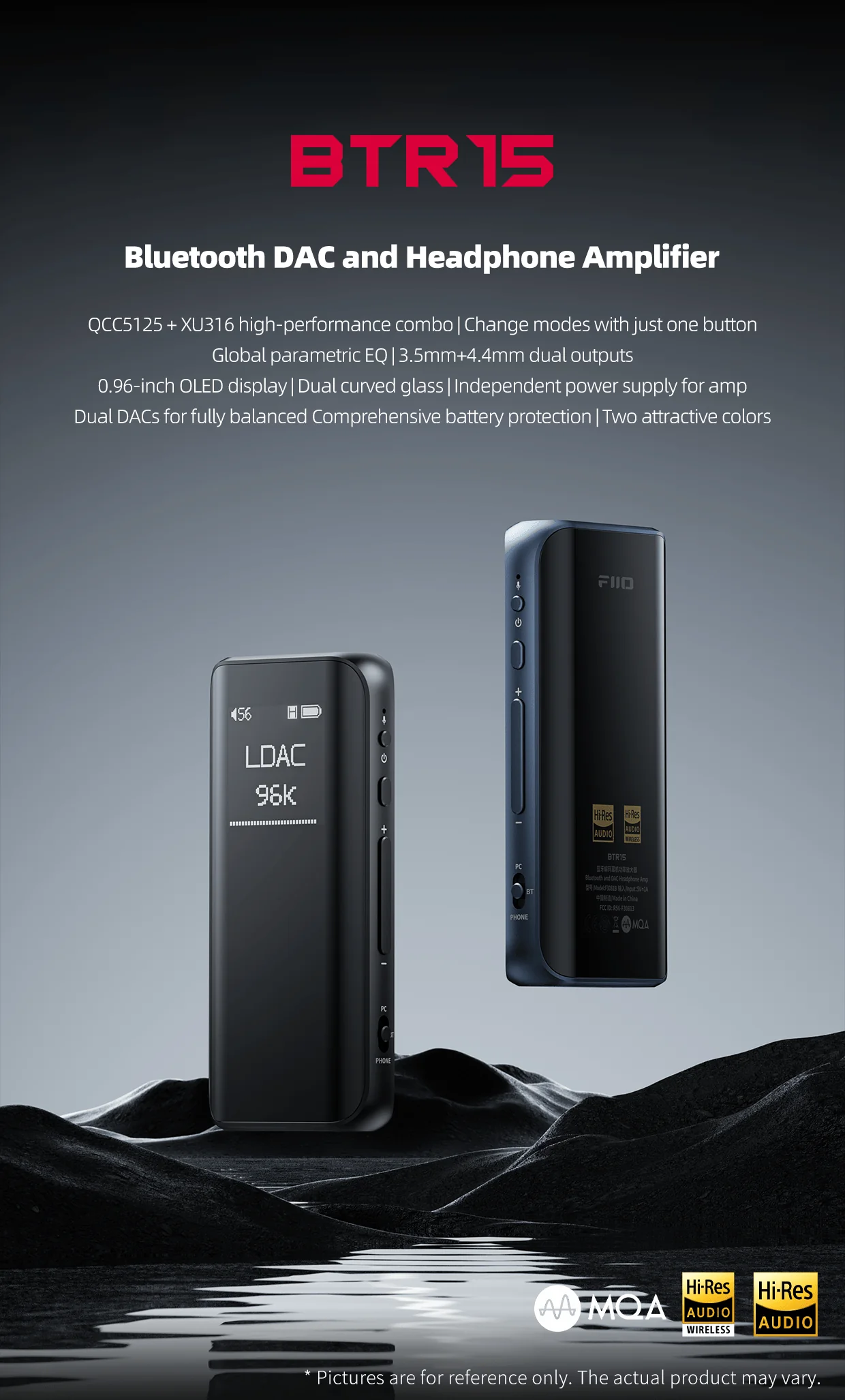 FiiO BTR15 Portable Hi-Fi Bluetooth DAC/Amp - Image 5