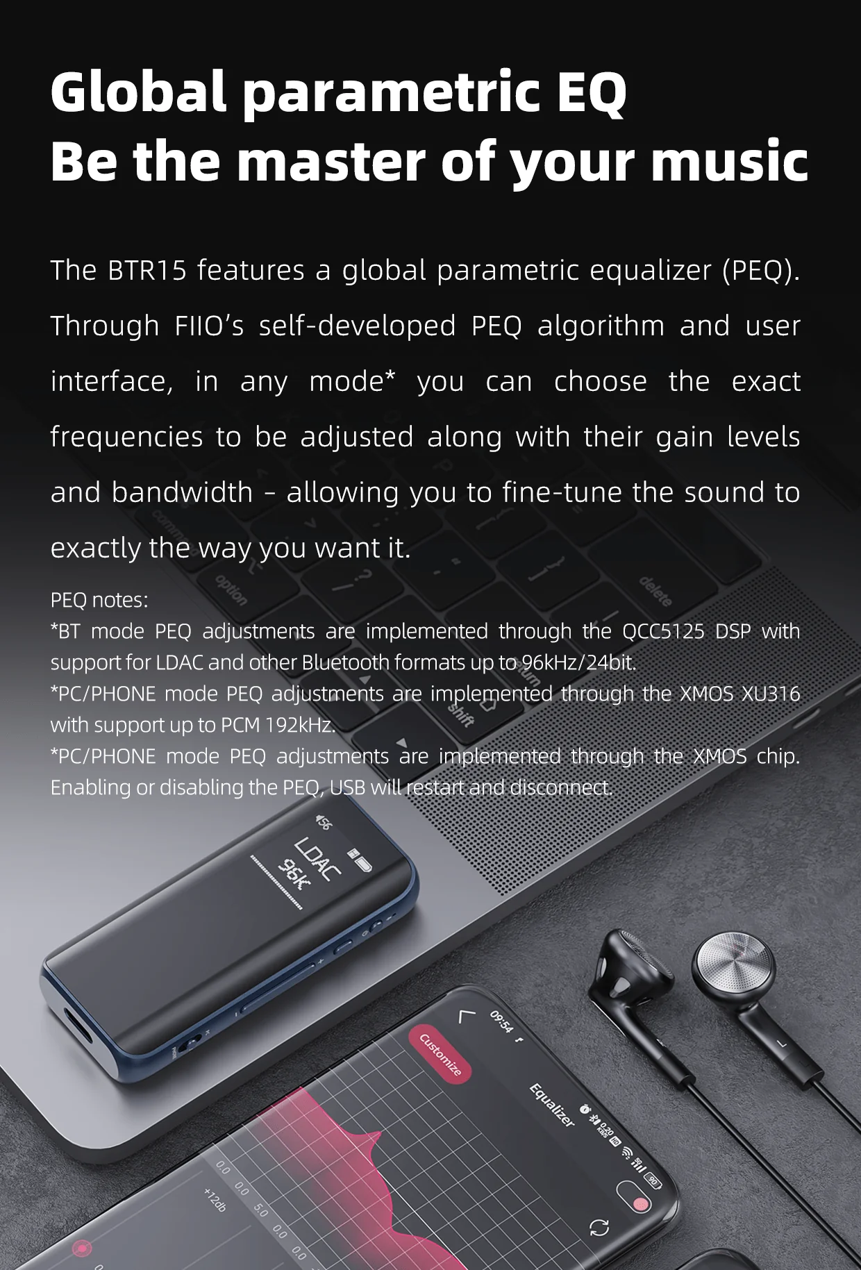 FiiO BTR15 Portable Hi-Fi Bluetooth DAC/Amp - Image 9