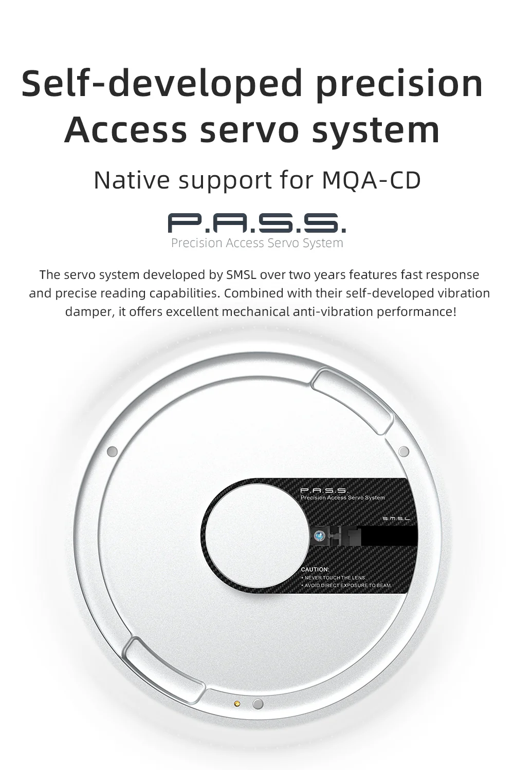 SMSL PL200 T MQA-CD Transport CD Player - Image 5