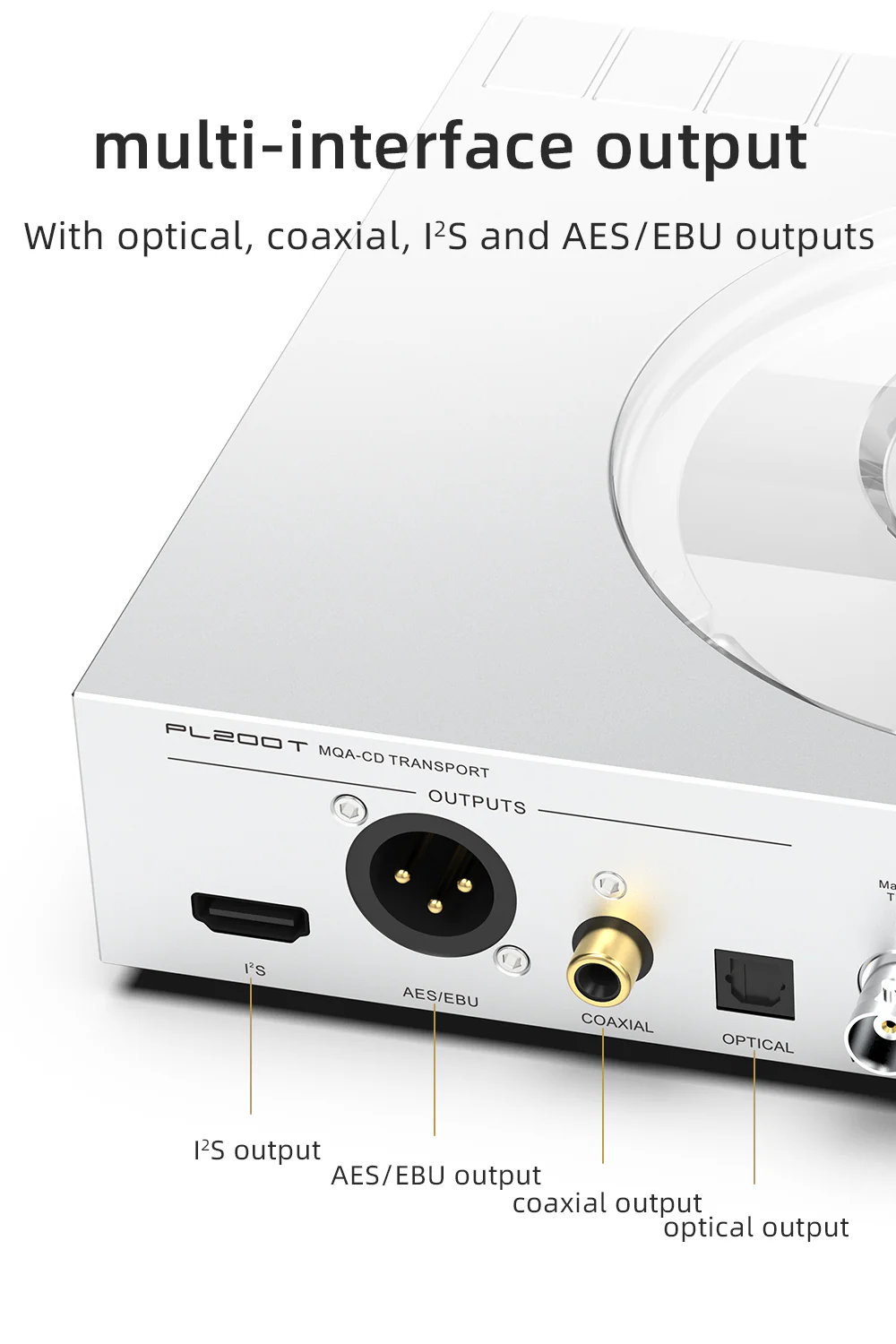 SMSL PL200 T MQA-CD Transport CD Player - Image 9