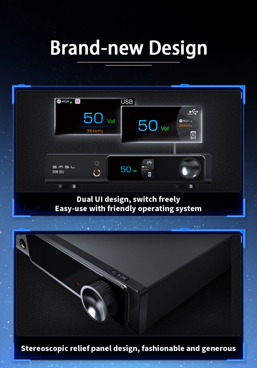 SMSL RAW-HA 1 Headphone Amplifier - Image 12