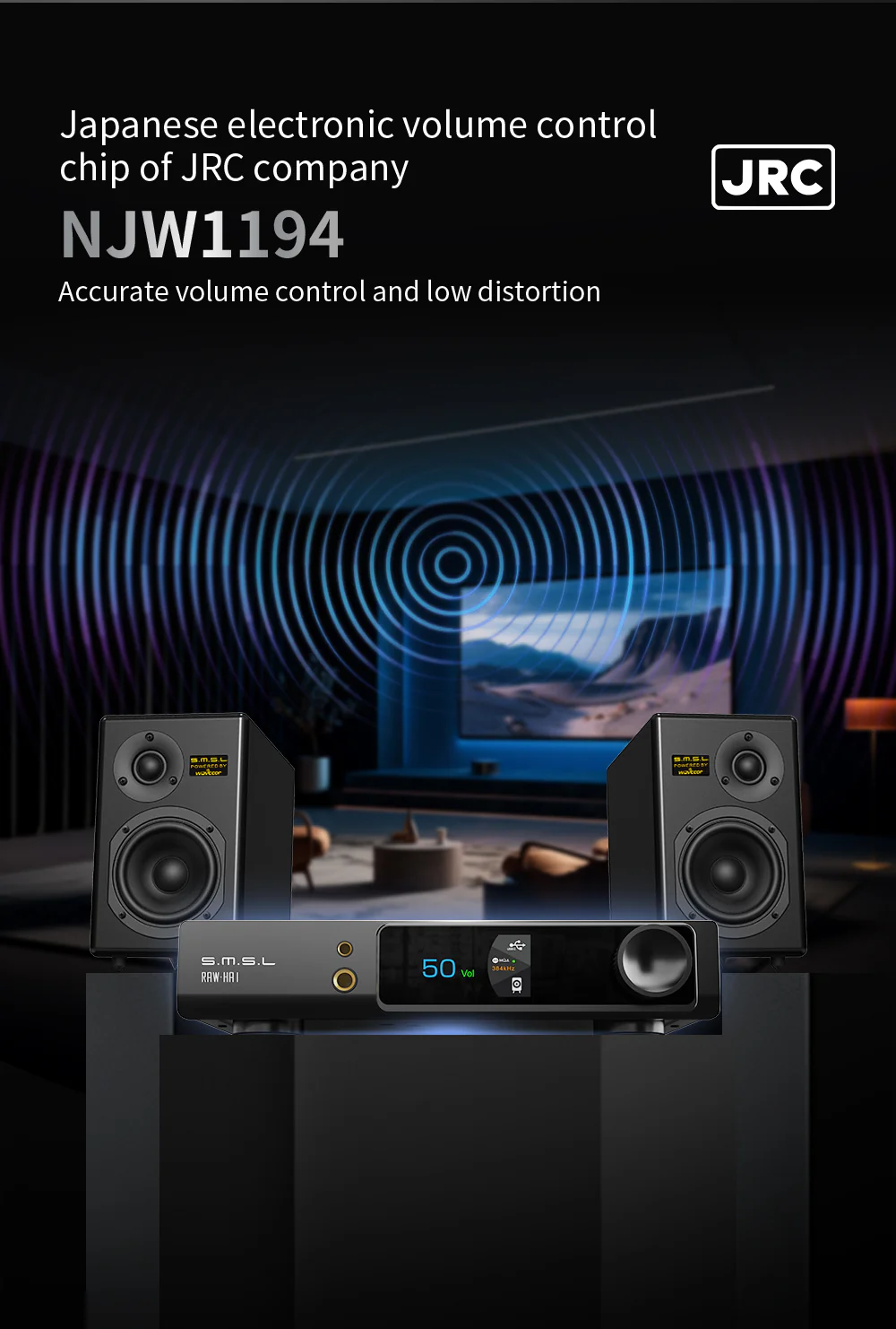 SMSL RAW-HA 1 Headphone Amplifier - Image 5