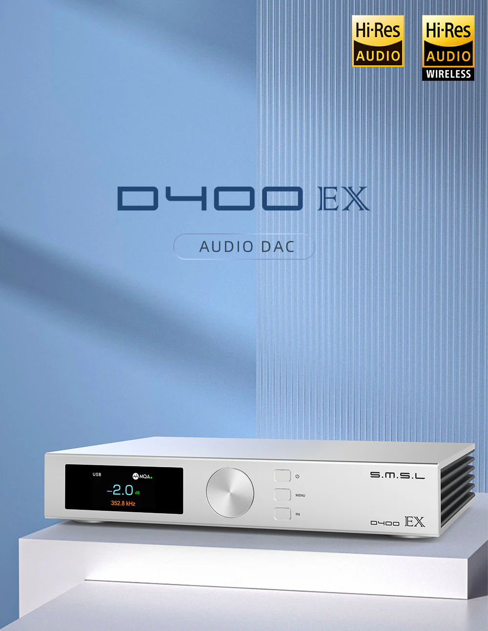 SMSL D400EX Desktop DAC (Apos Certified) - Image 2