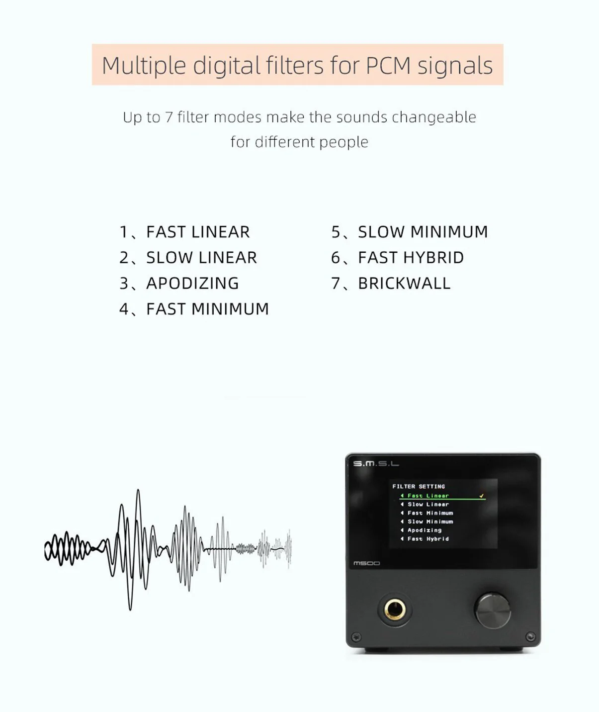 SMSL M500 V2 MQA DAC/Amp (Apos Certified) - Image 9